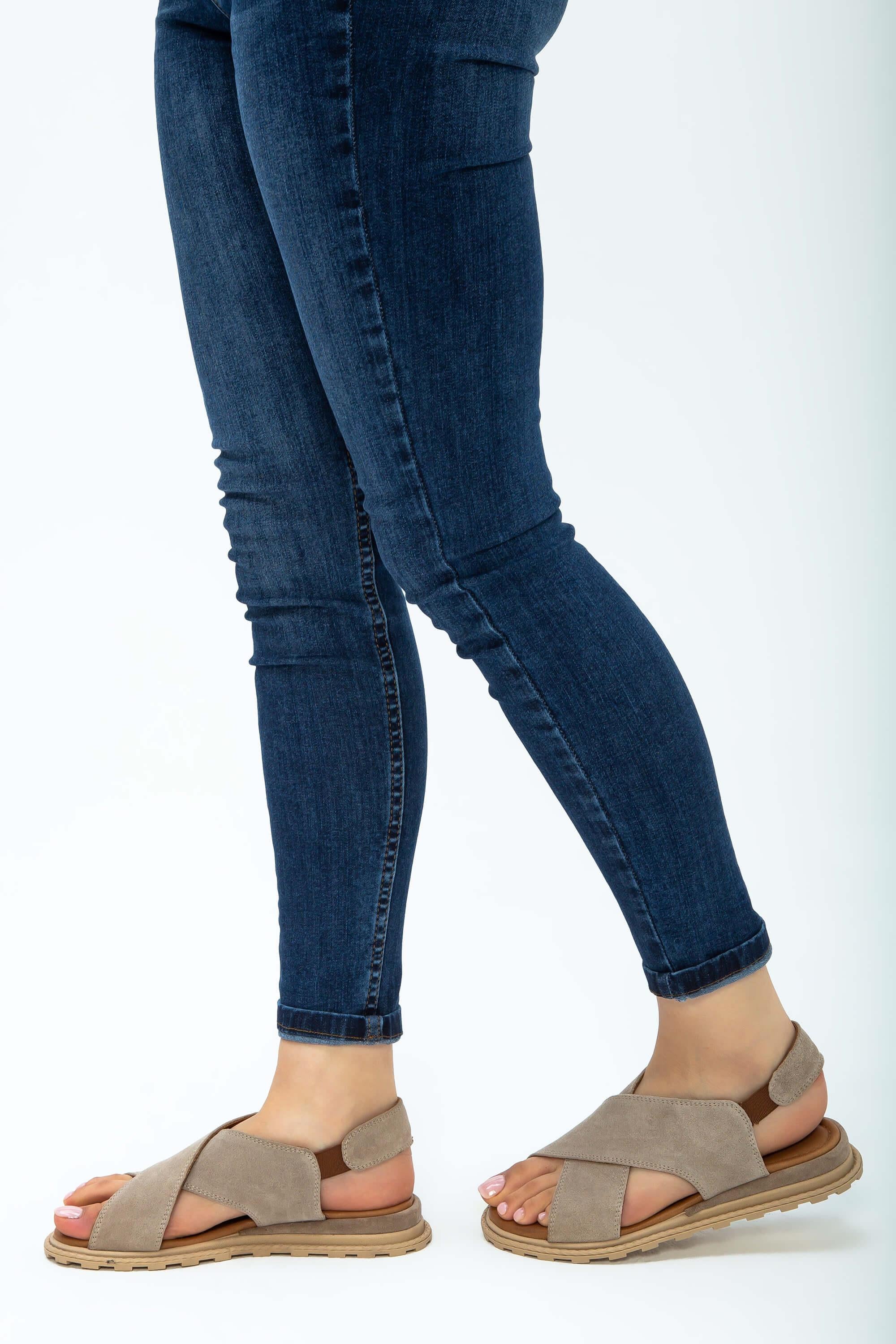 Tamer Tanca Bej Tamer Tanca Vegan Kadın Düz Sandalet