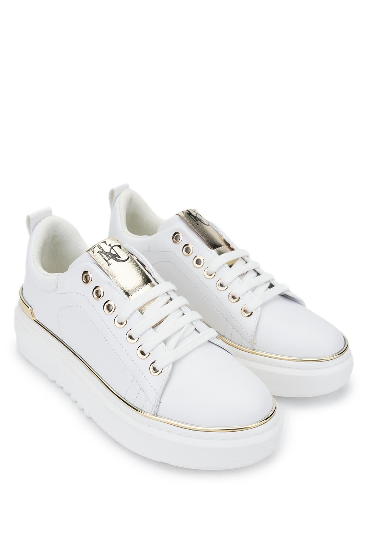 Tamer Tanca Beyaz Tamer Tanca Vegan Kadın Sneakers Spor Ayakkabı