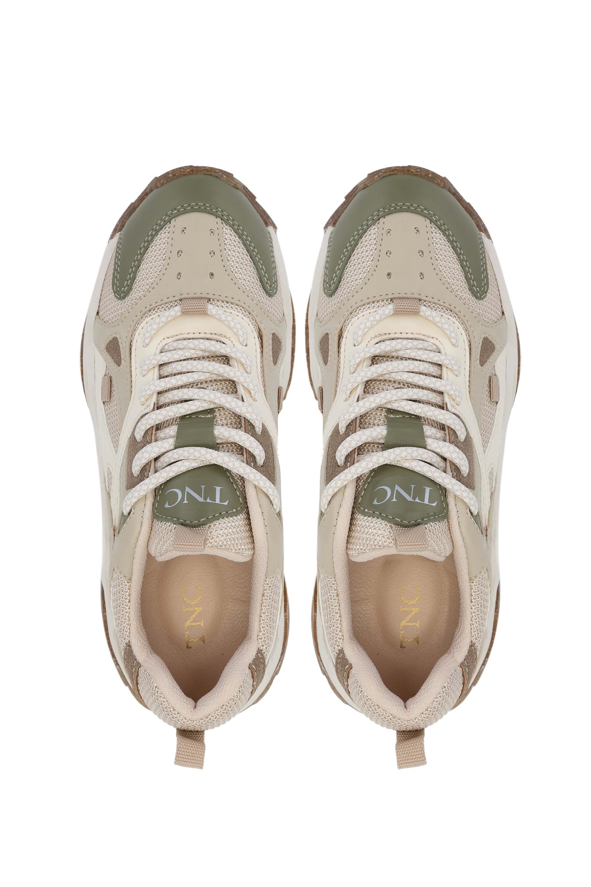 Tamer Tanca Beyaz Lacivert Tamer Tanca Vegan Kadın Sneakers Spor Ayakkabı