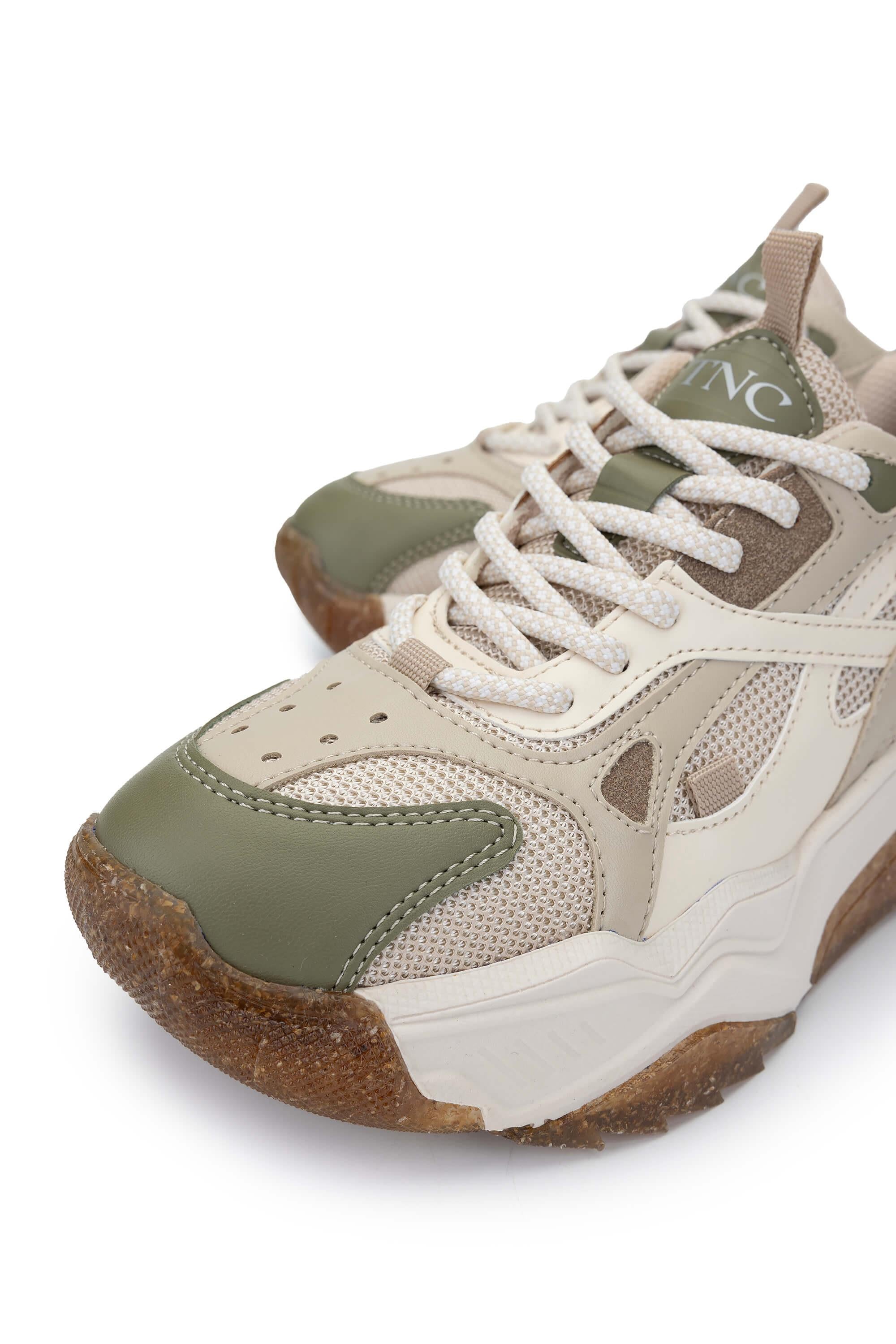 Tamer Tanca Beyaz Lacivert Tamer Tanca Vegan Kadın Sneakers Spor Ayakkabı