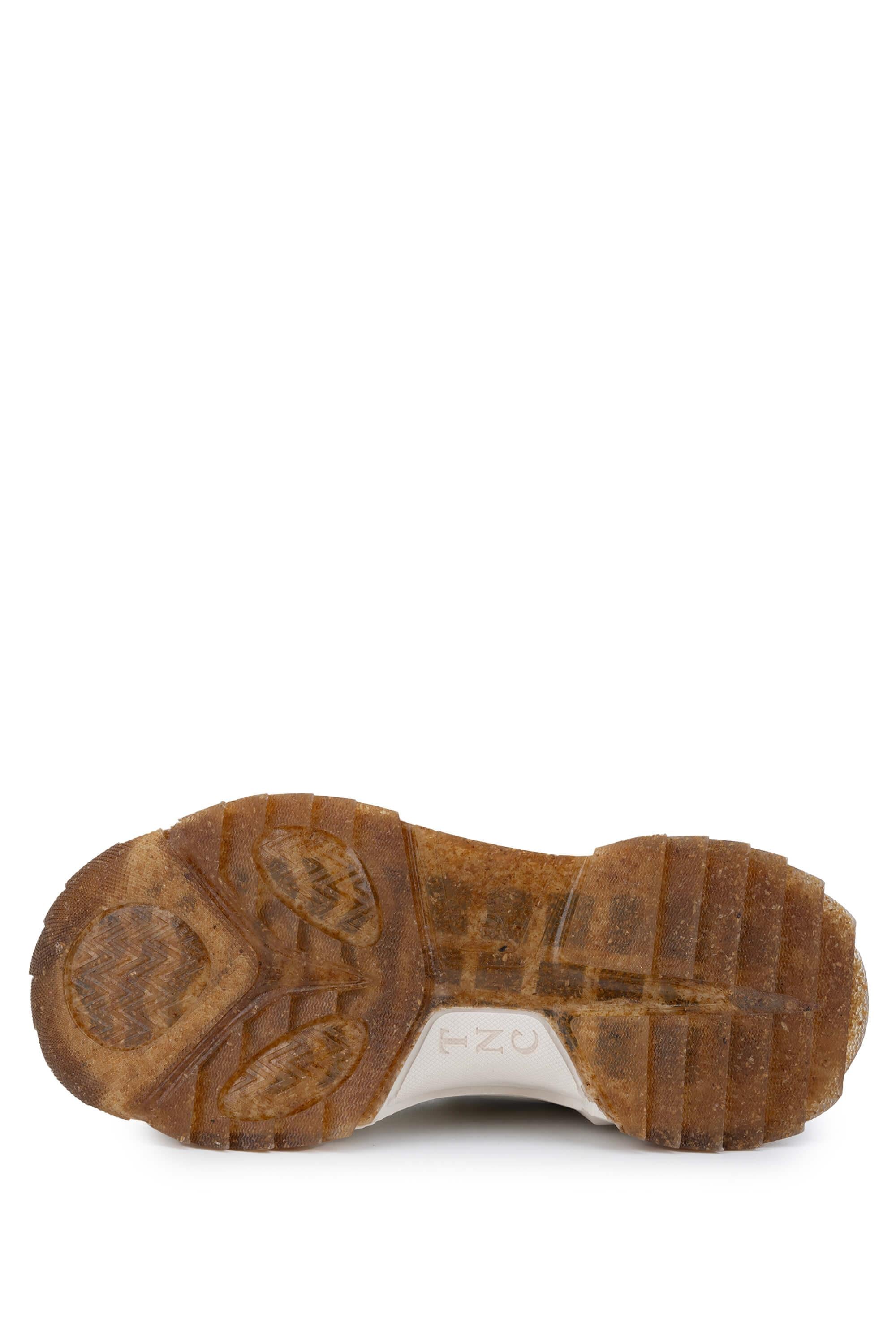 Tamer Tanca Beyaz Lacivert Tamer Tanca Vegan Kadın Sneakers Spor Ayakkabı