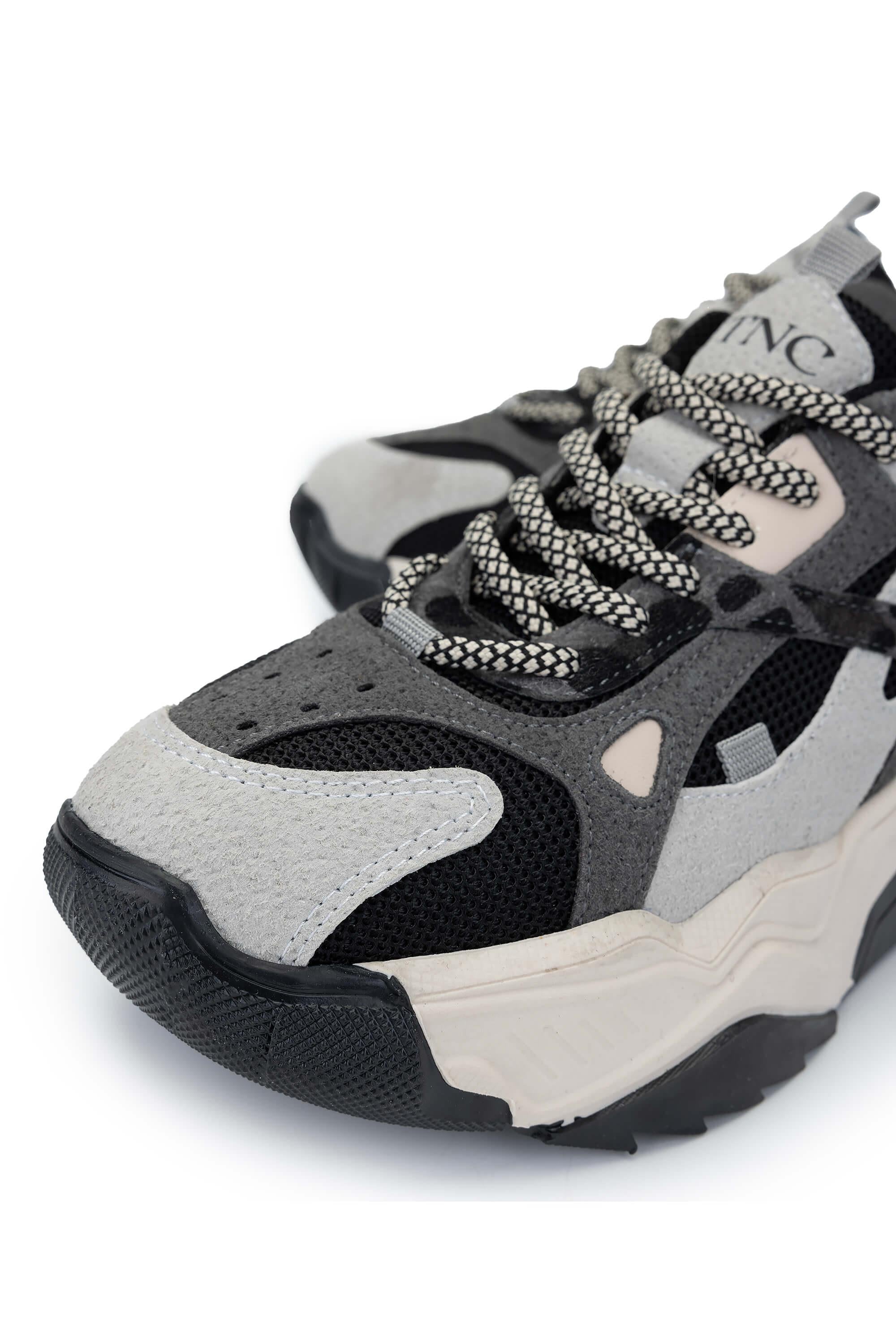 Tamer Tanca Beyaz Lacivert Tamer Tanca Vegan Kadın Sneakers Spor Ayakkabı