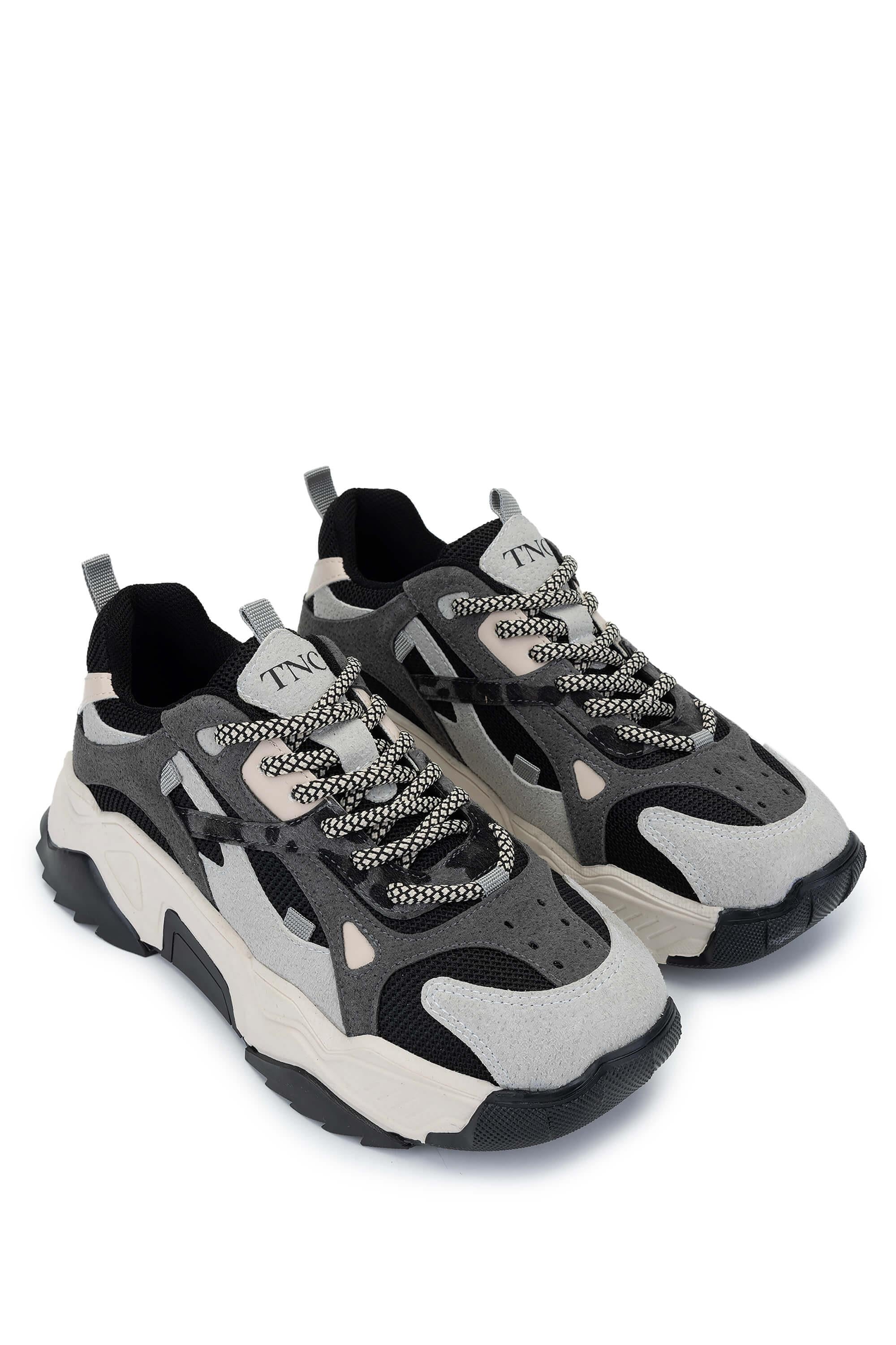 Tamer Tanca Beyaz Lacivert Tamer Tanca Vegan Kadın Sneakers Spor Ayakkabı