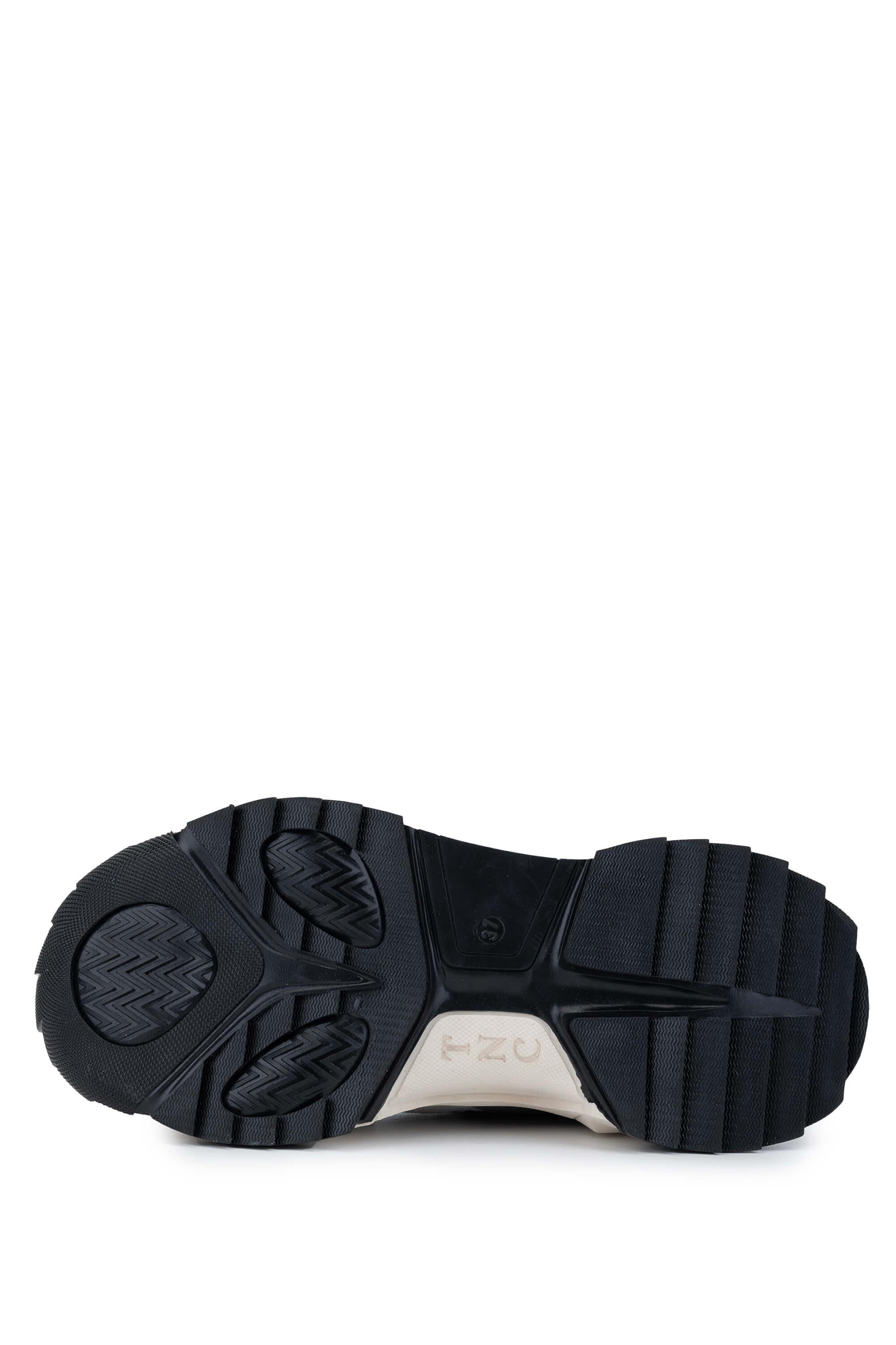 Tamer Tanca Beyaz Lacivert Tamer Tanca Vegan Kadın Sneakers Spor Ayakkabı