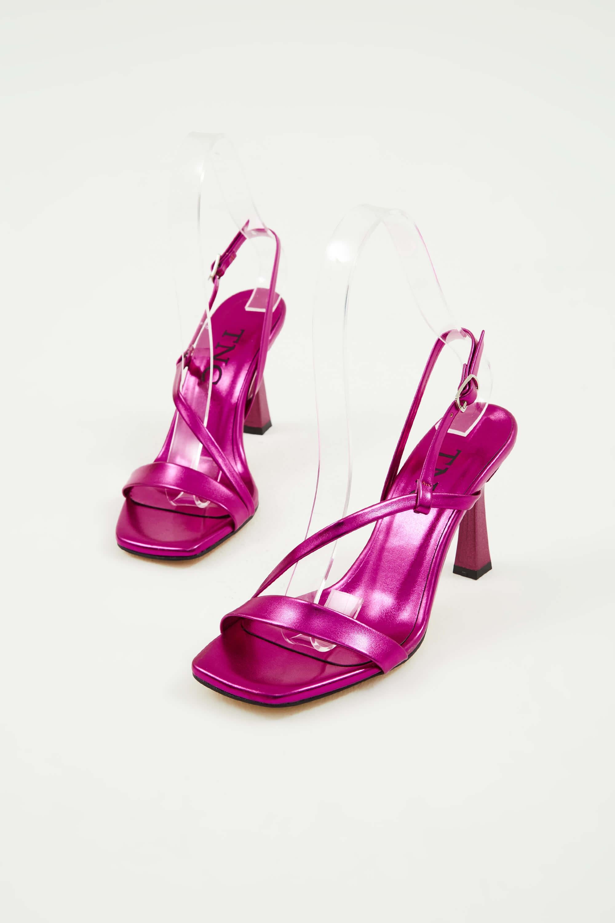 Tamer Tanca Yeşil Tamer Tanca Vegan Kadın Topuklu Sandalet