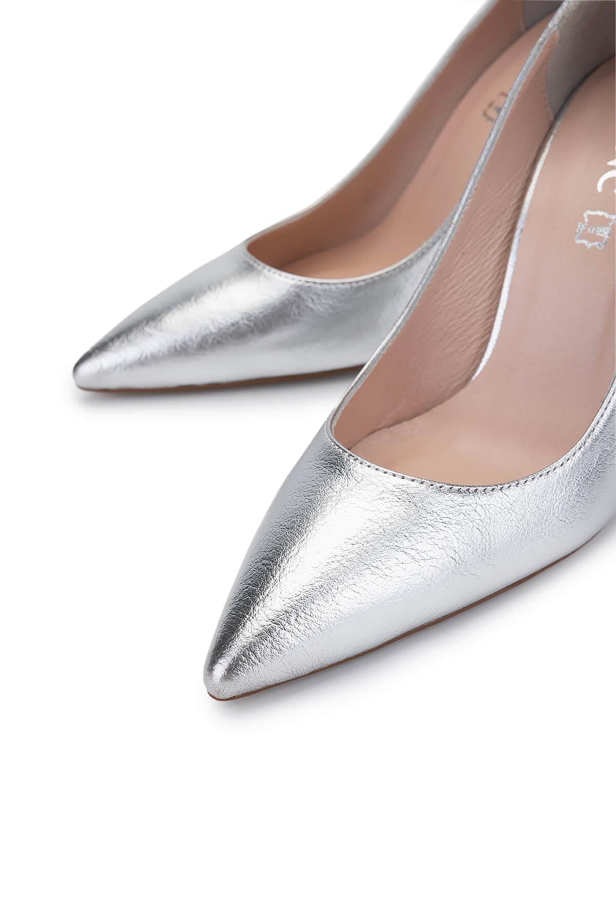 Tamer Tanca Antrasit Tamer Tanca Vegan Kadın Topuklu Ayakkabı