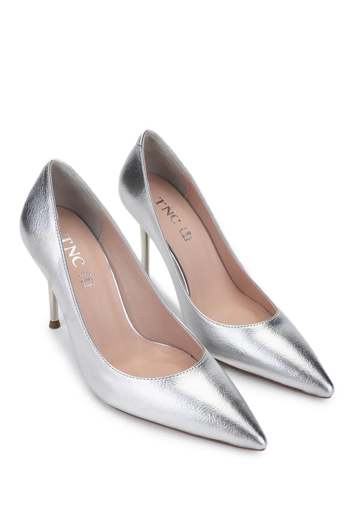 Tamer Tanca Antrasit Tamer Tanca Vegan Kadın Topuklu Ayakkabı