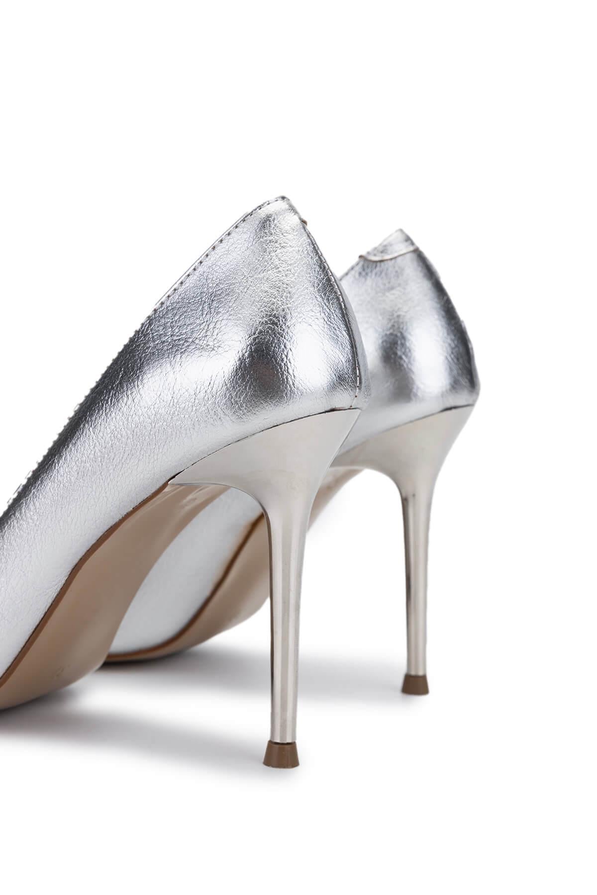 Tamer Tanca Antrasit Tamer Tanca Vegan Kadın Topuklu Ayakkabı