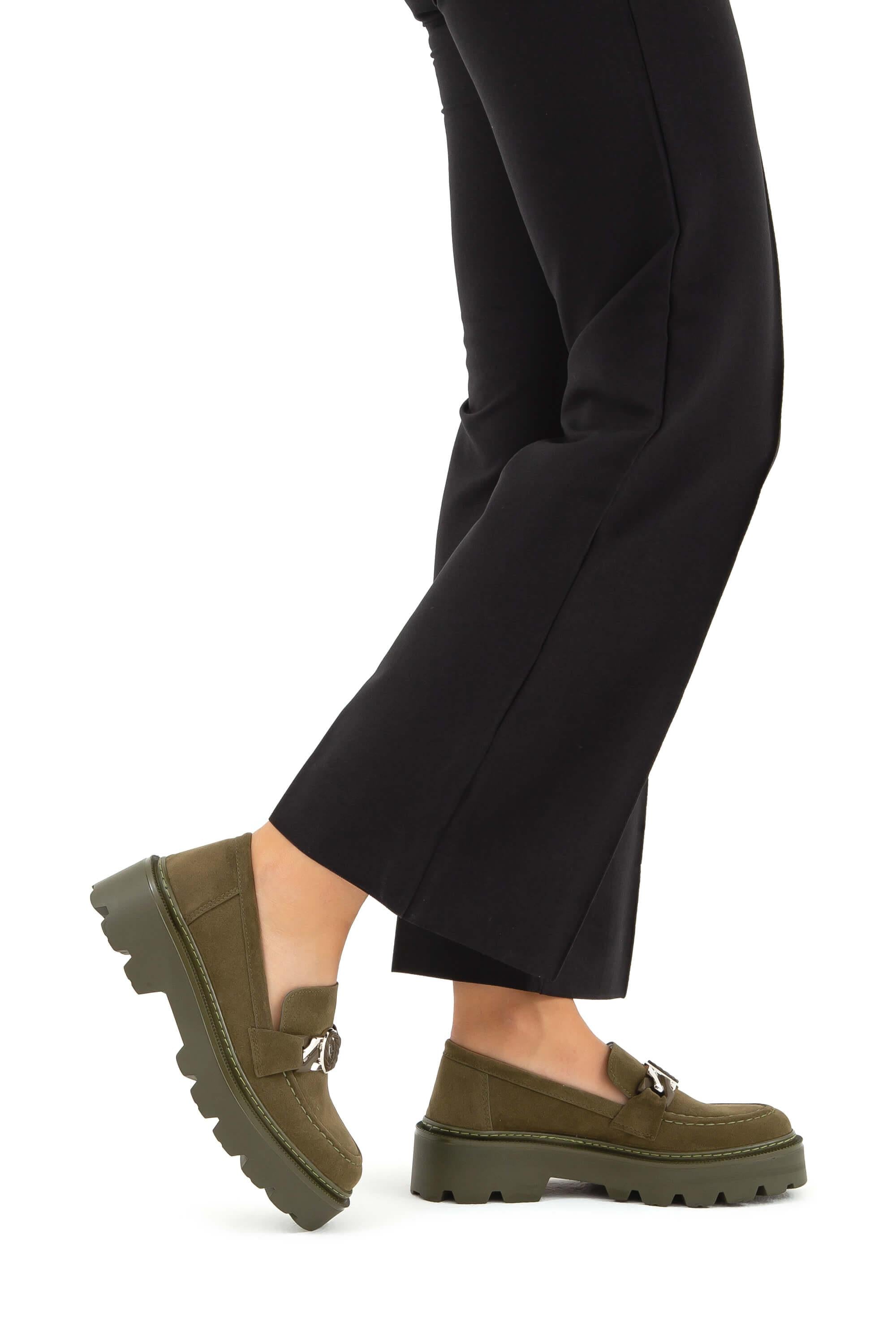 Tamer Tanca Vizon Süet Tamer Tanca Vegan Kadın Loafer Ayakkabı