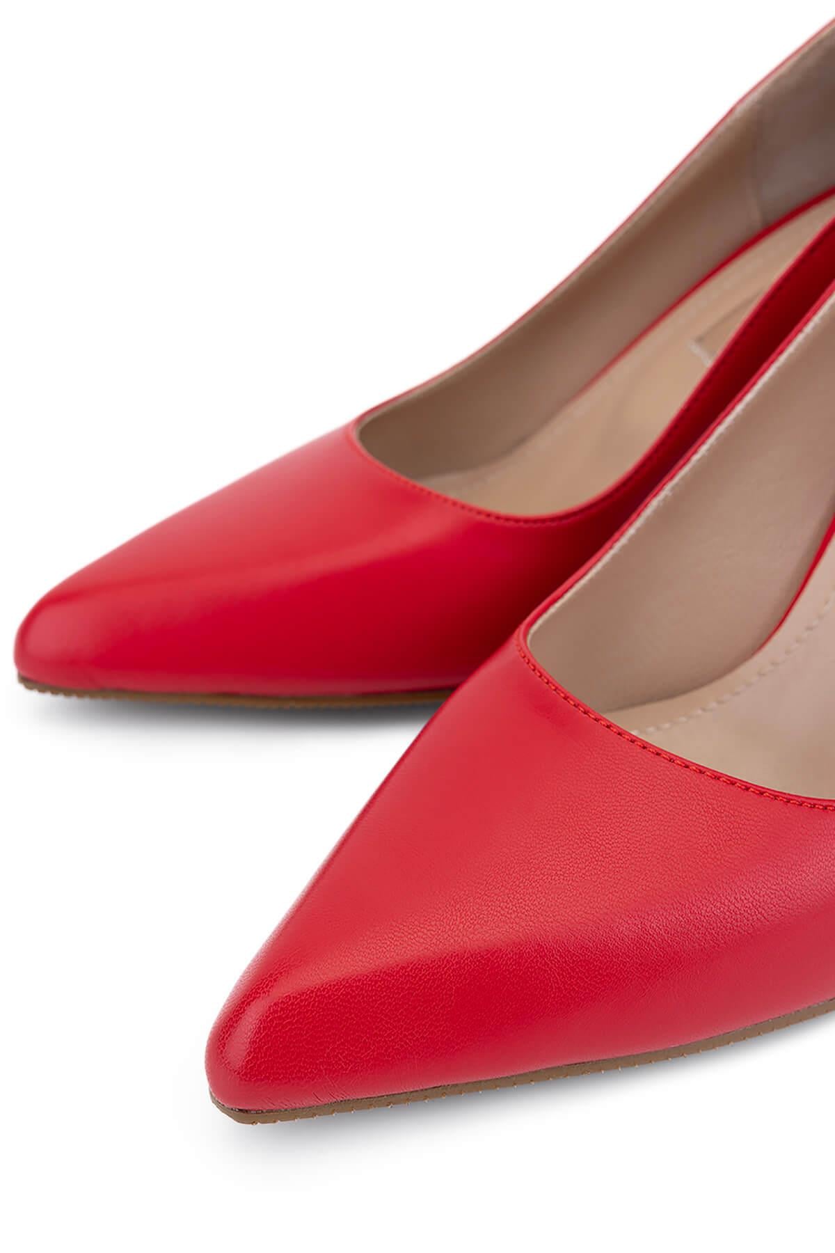 Tamer Tanca Bej Tamer Tanca Vegan Kadın Stiletto Ayakkabı