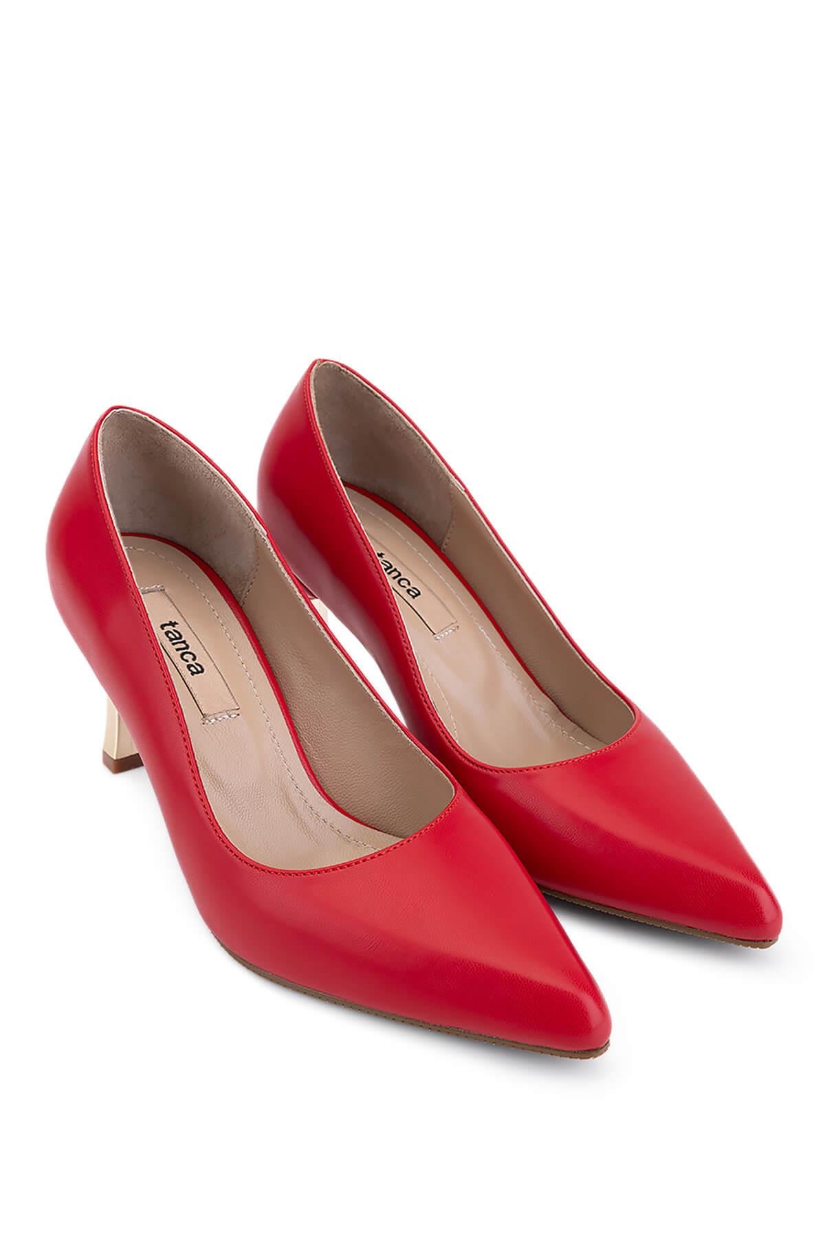 Tamer Tanca Bej Tamer Tanca Vegan Kadın Stiletto Ayakkabı