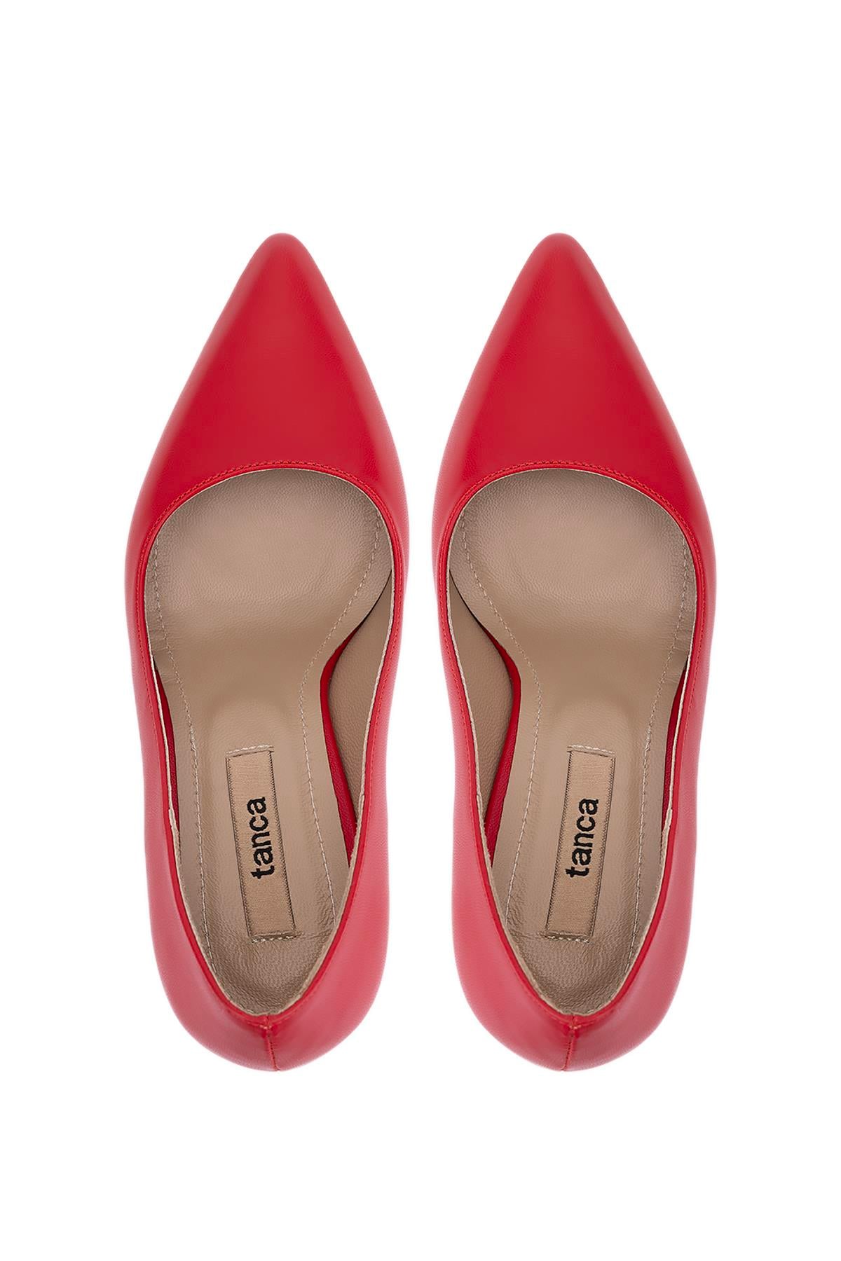 Tamer Tanca Bej Tamer Tanca Vegan Kadın Stiletto Ayakkabı