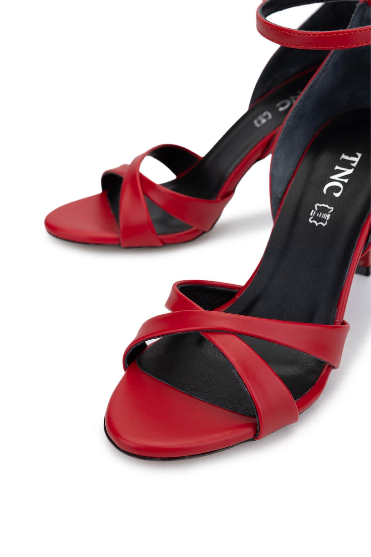 Tamer Tanca Kırmızı Tamer Tanca Vegan Kadın Topuklu Ayakkabı