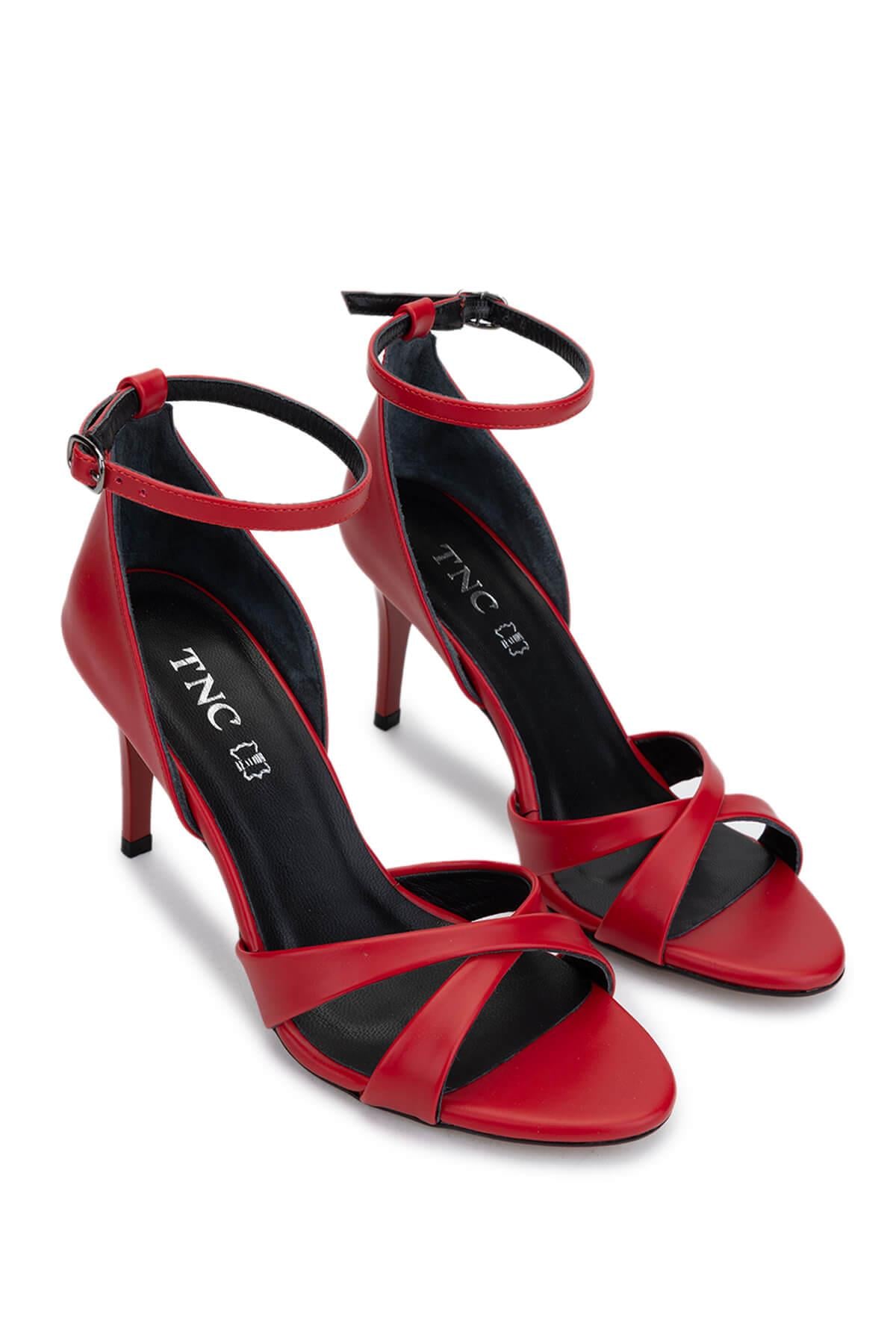 Tamer Tanca Kırmızı Tamer Tanca Vegan Kadın Topuklu Ayakkabı