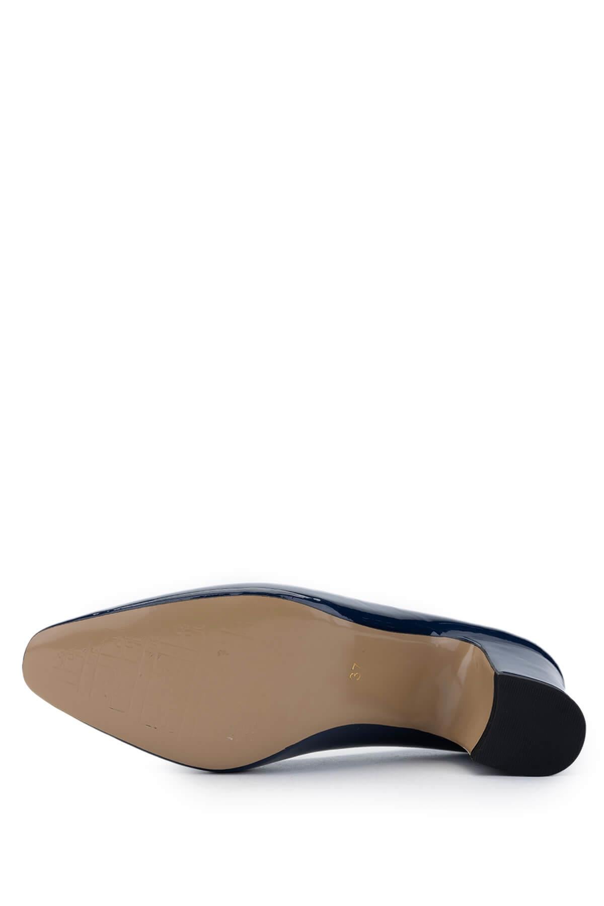 Tamer Tanca Lacivert Tamer Tanca Vegan Kadın Topuklu Ayakkabı