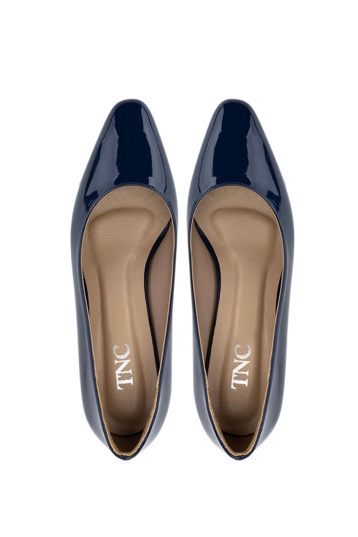 Tamer Tanca Lacivert Tamer Tanca Vegan Kadın Topuklu Ayakkabı