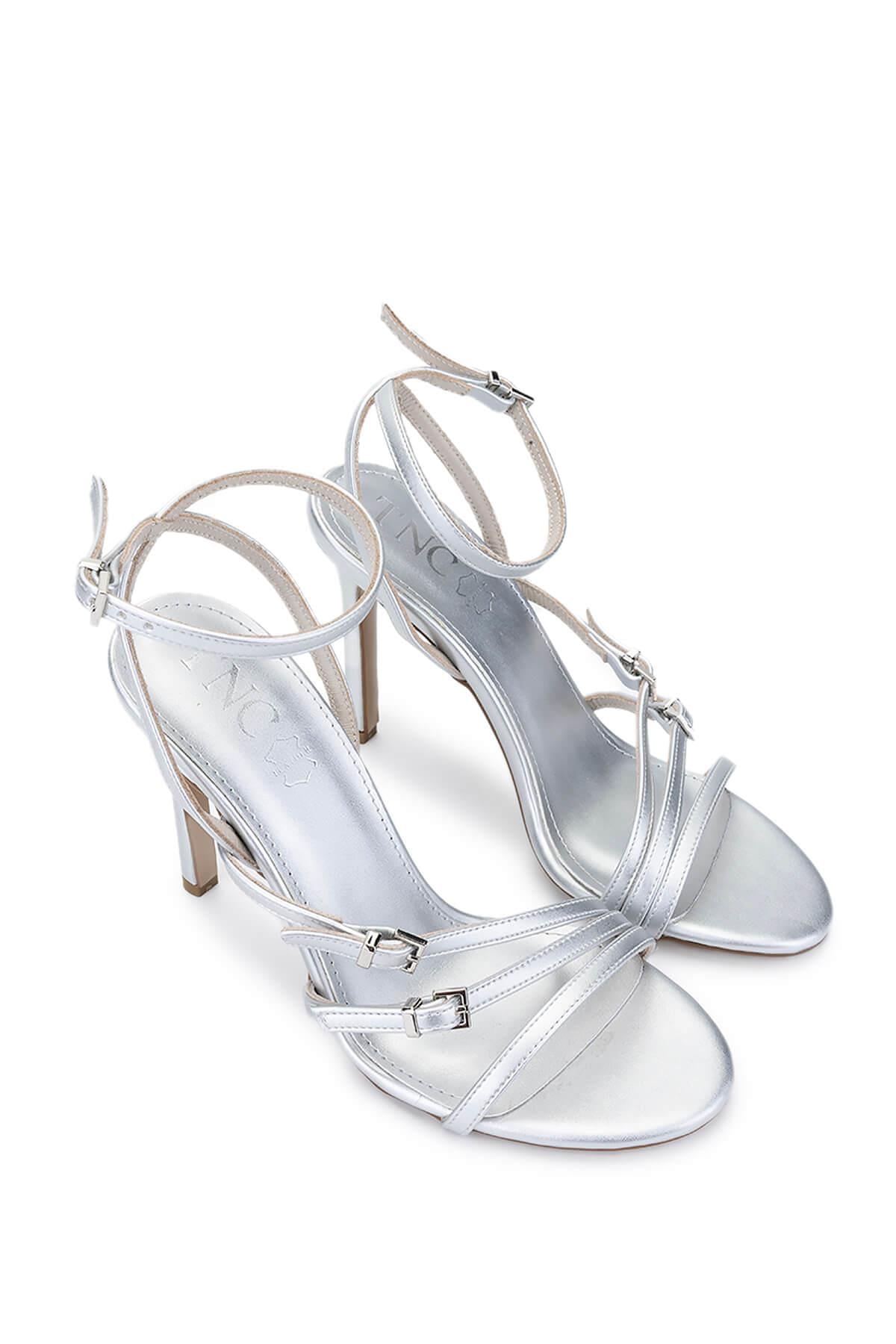 Tamer Tanca Lame Tamer Tanca Vegan Kadın Topuklu Ayakkabı