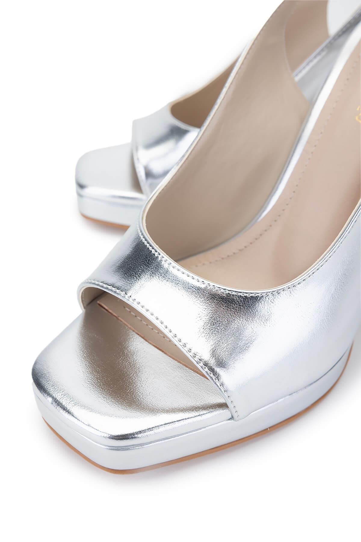 Tamer Tanca Lame Tamer Tanca Vegan Kadın Topuklu Ayakkabı