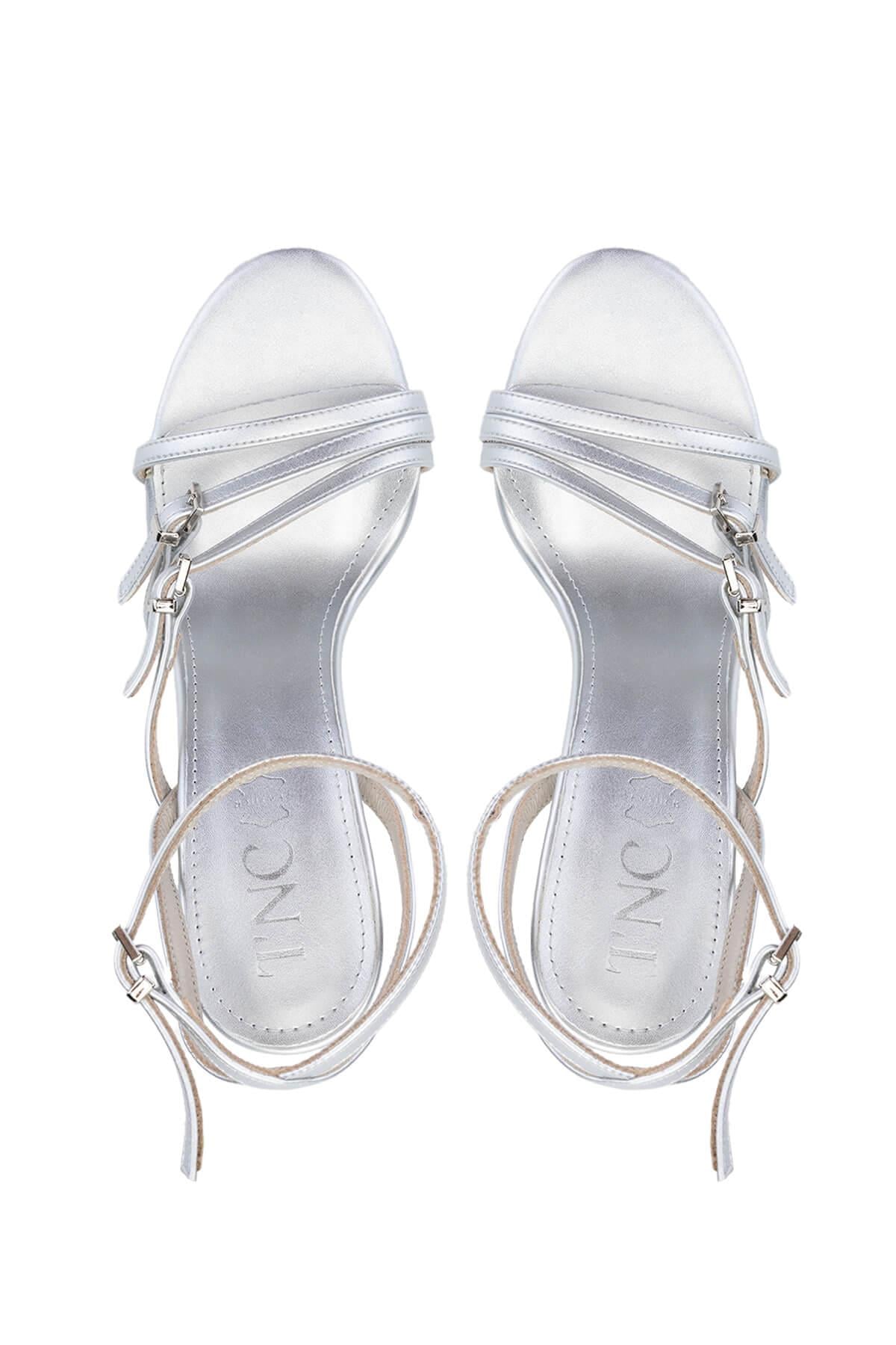 Tamer Tanca Lame Tamer Tanca Vegan Kadın Topuklu Ayakkabı