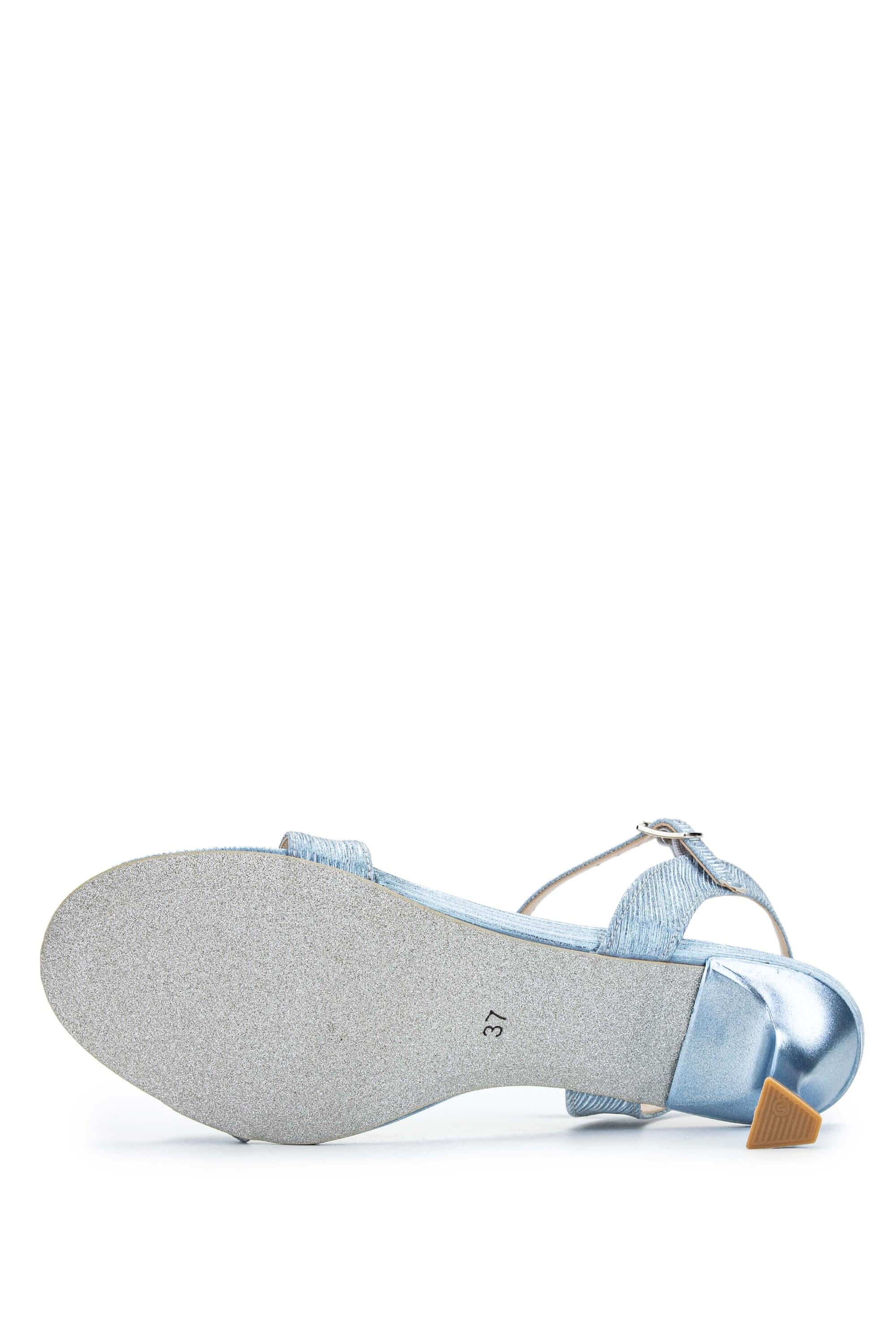 Tamer Tanca Yeşil Tamer Tanca Vegan Kadın Topuklu Sandalet