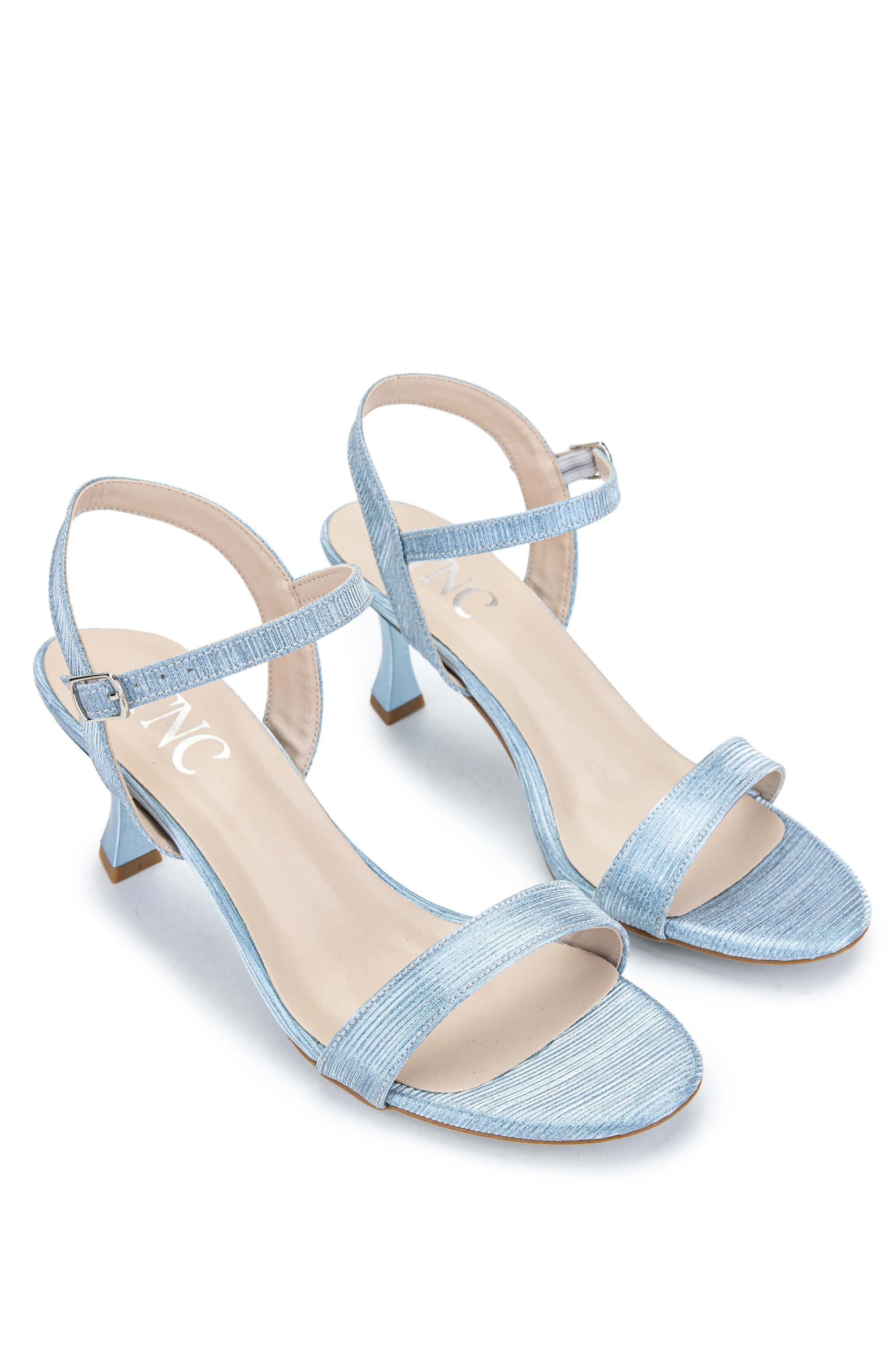 Tamer Tanca Yeşil Tamer Tanca Vegan Kadın Topuklu Sandalet