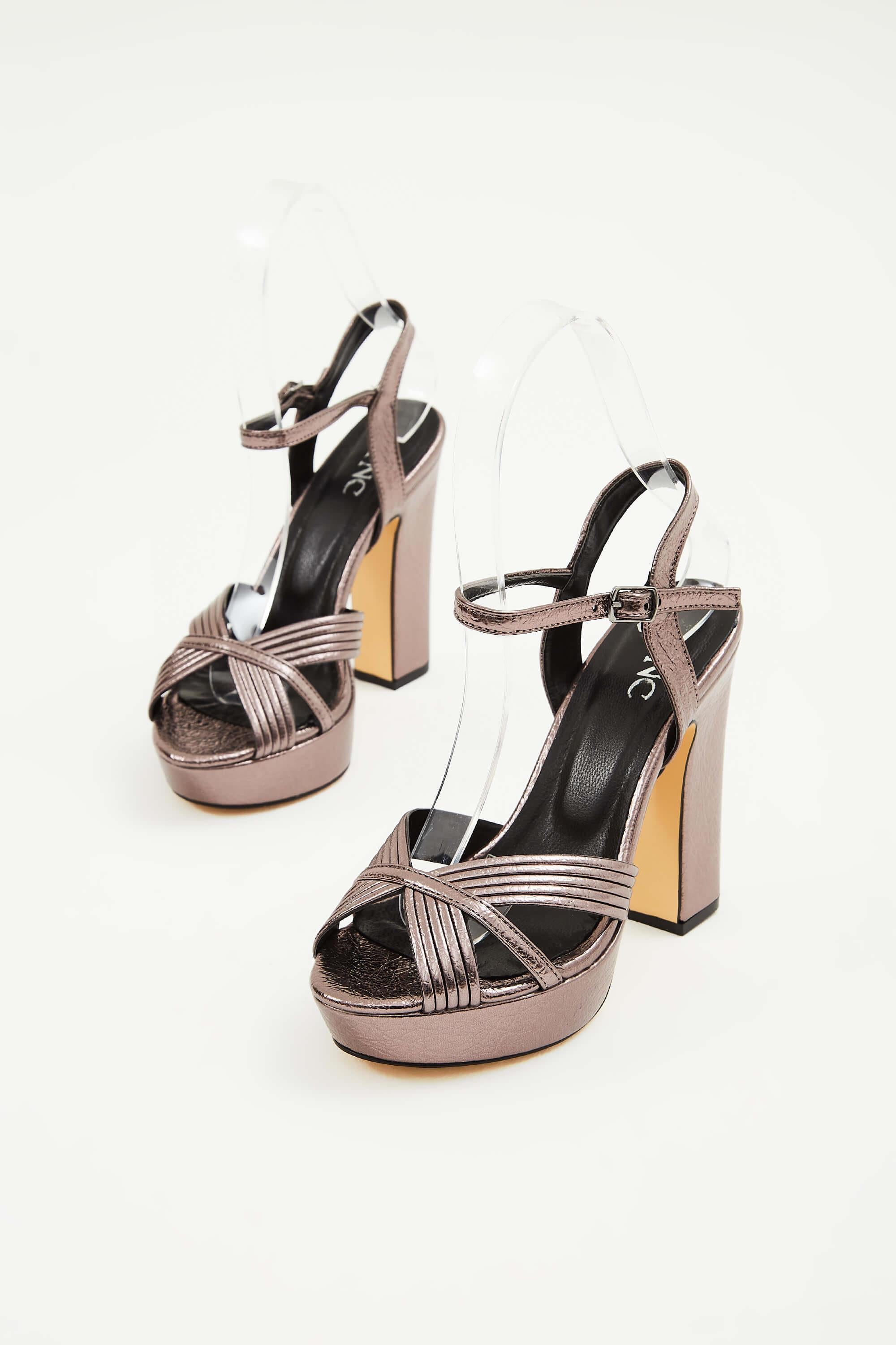 Tamer Tanca Lame Tamer Tanca Vegan Kadın Topuklu Ayakkabı