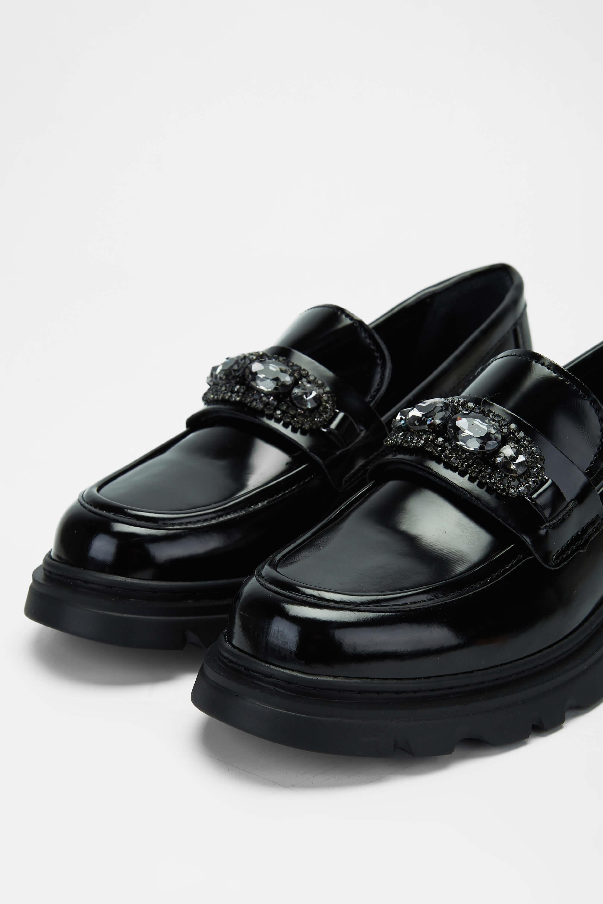 Tamer Tanca Siyah Süet Tamer Tanca Vegan Kadın Loafer Ayakkabı