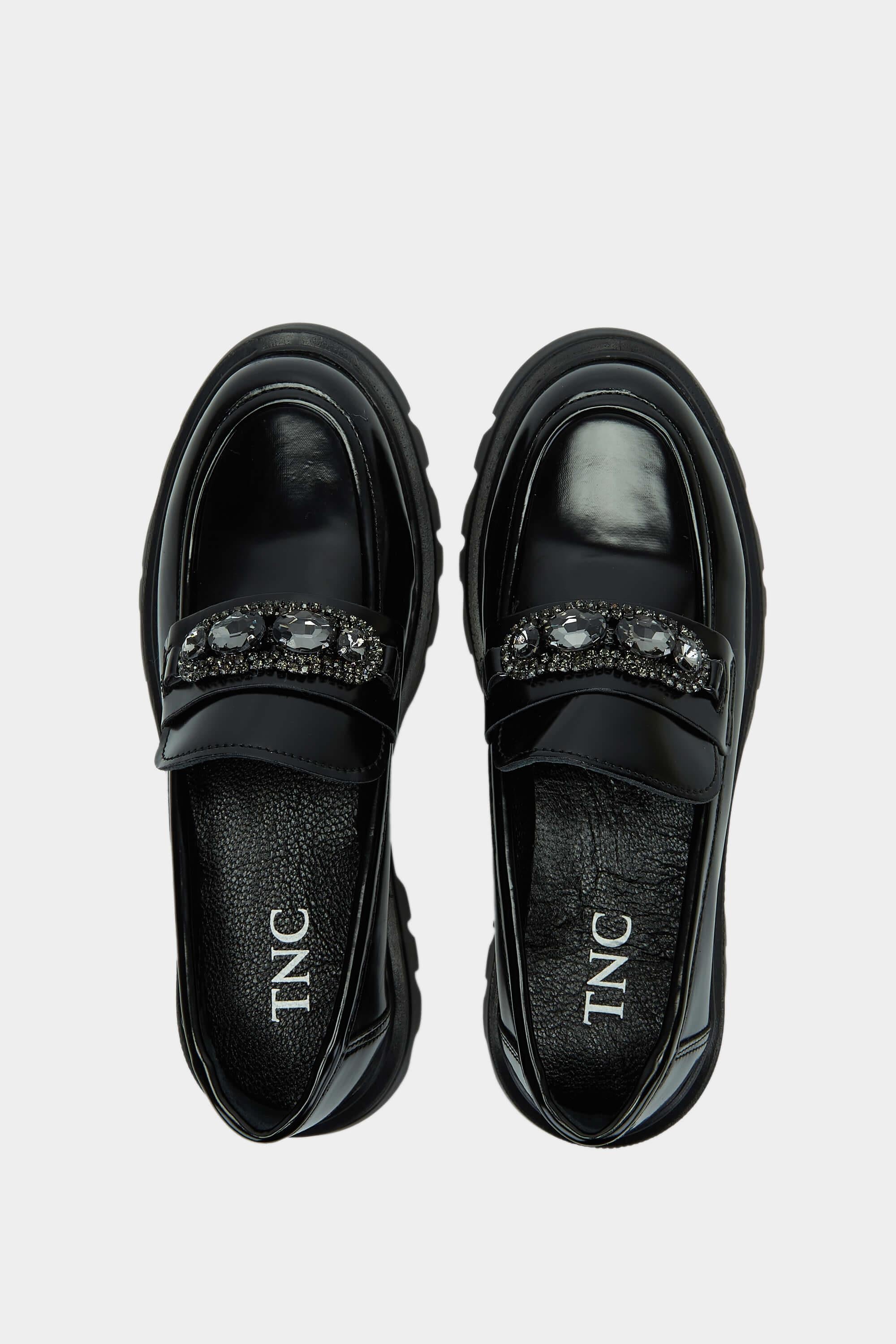 Tamer Tanca Siyah Süet Tamer Tanca Vegan Kadın Loafer Ayakkabı