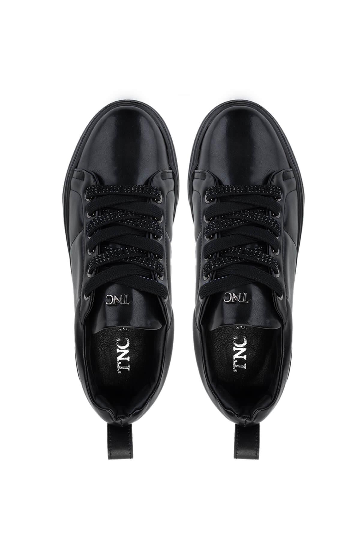 Tamer Tanca Siyah Tamer Tanca Vegan Kadın Sneakers Spor Ayakkabı