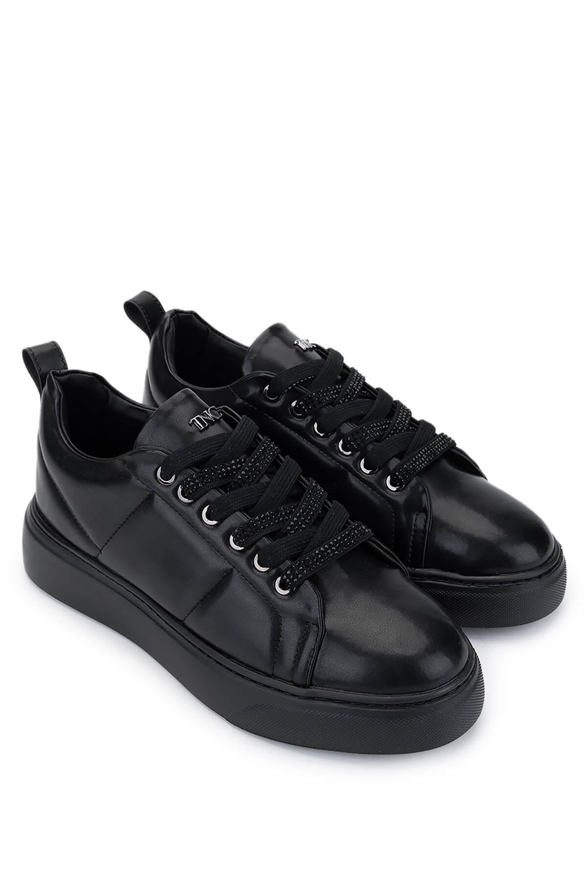 Tamer Tanca Siyah Tamer Tanca Vegan Kadın Sneakers Spor Ayakkabı