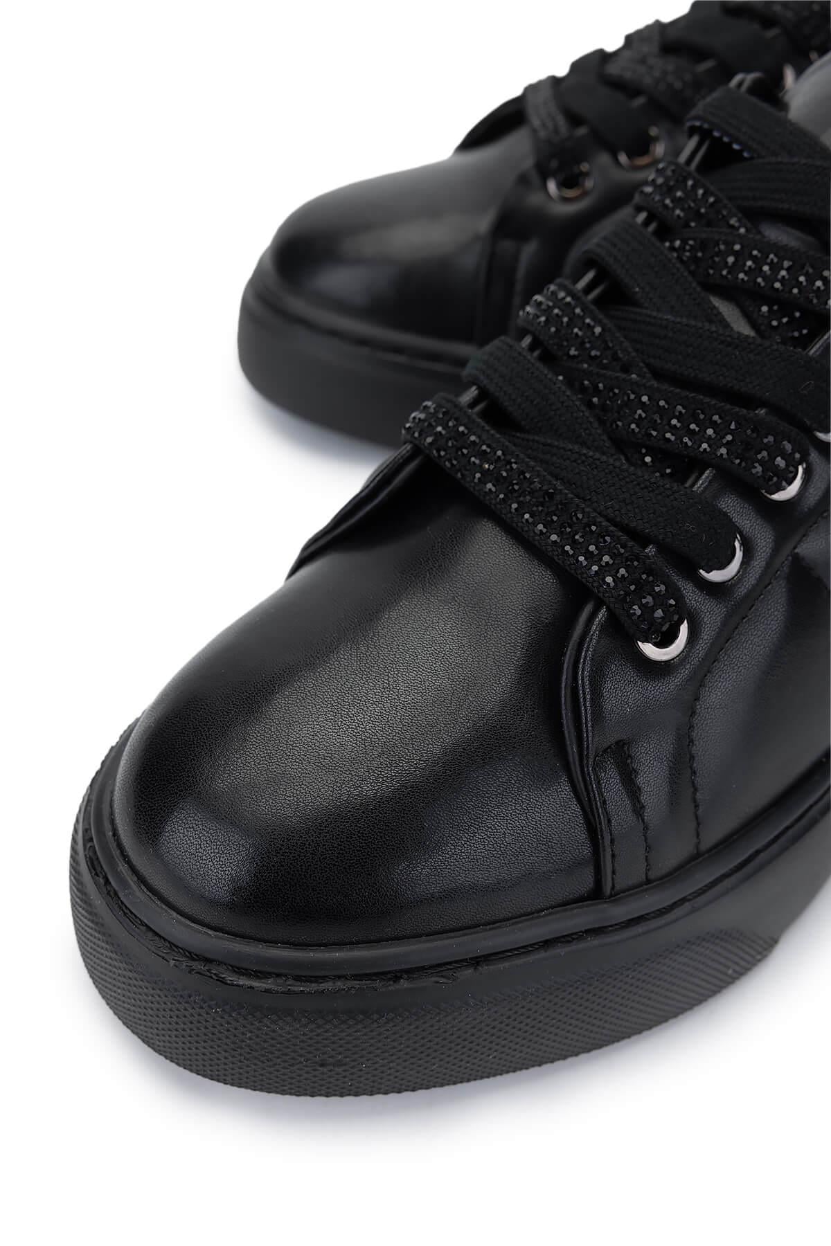 Tamer Tanca Siyah Tamer Tanca Vegan Kadın Sneakers Spor Ayakkabı