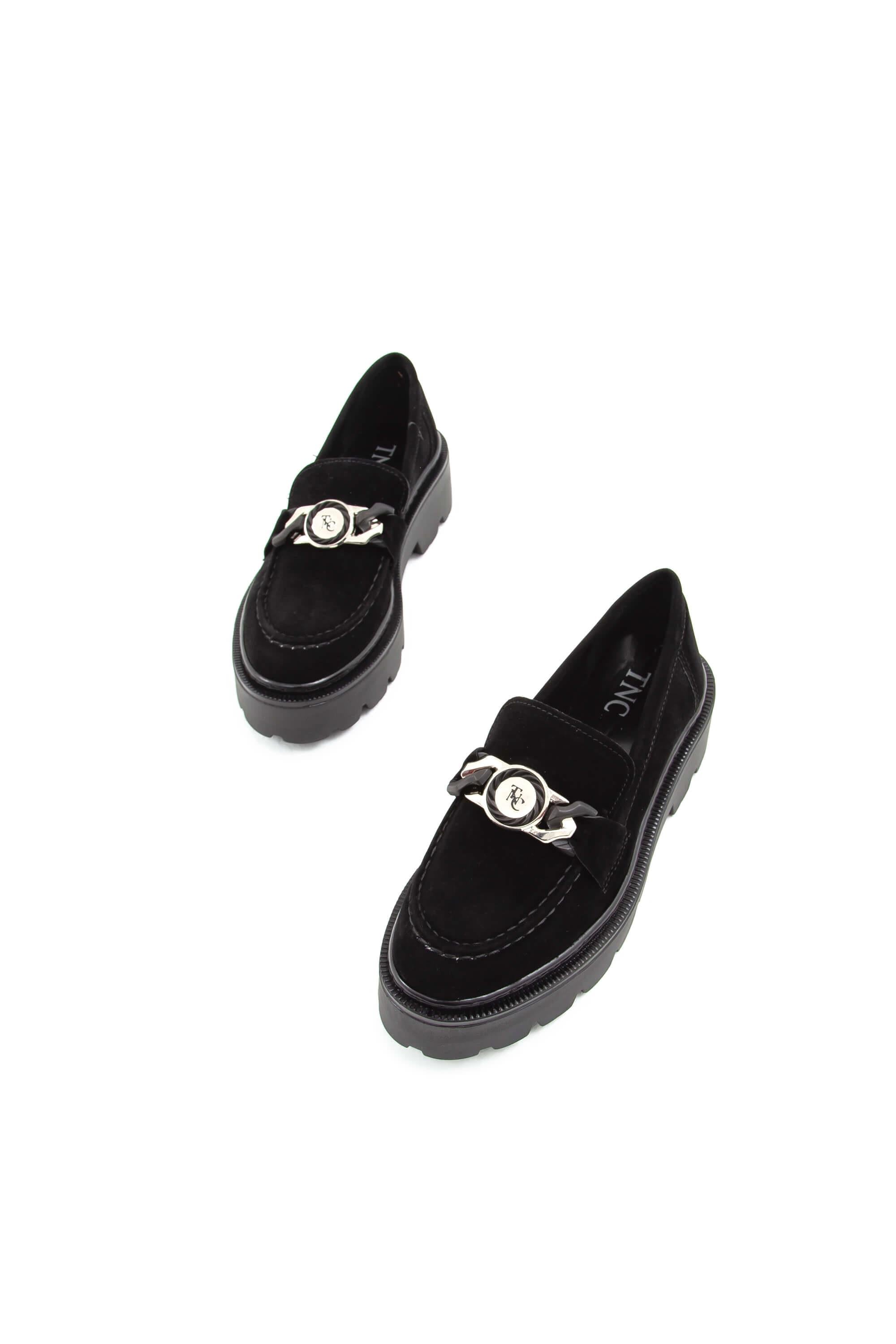 Tamer Tanca Vizon Süet Tamer Tanca Vegan Kadın Loafer Ayakkabı