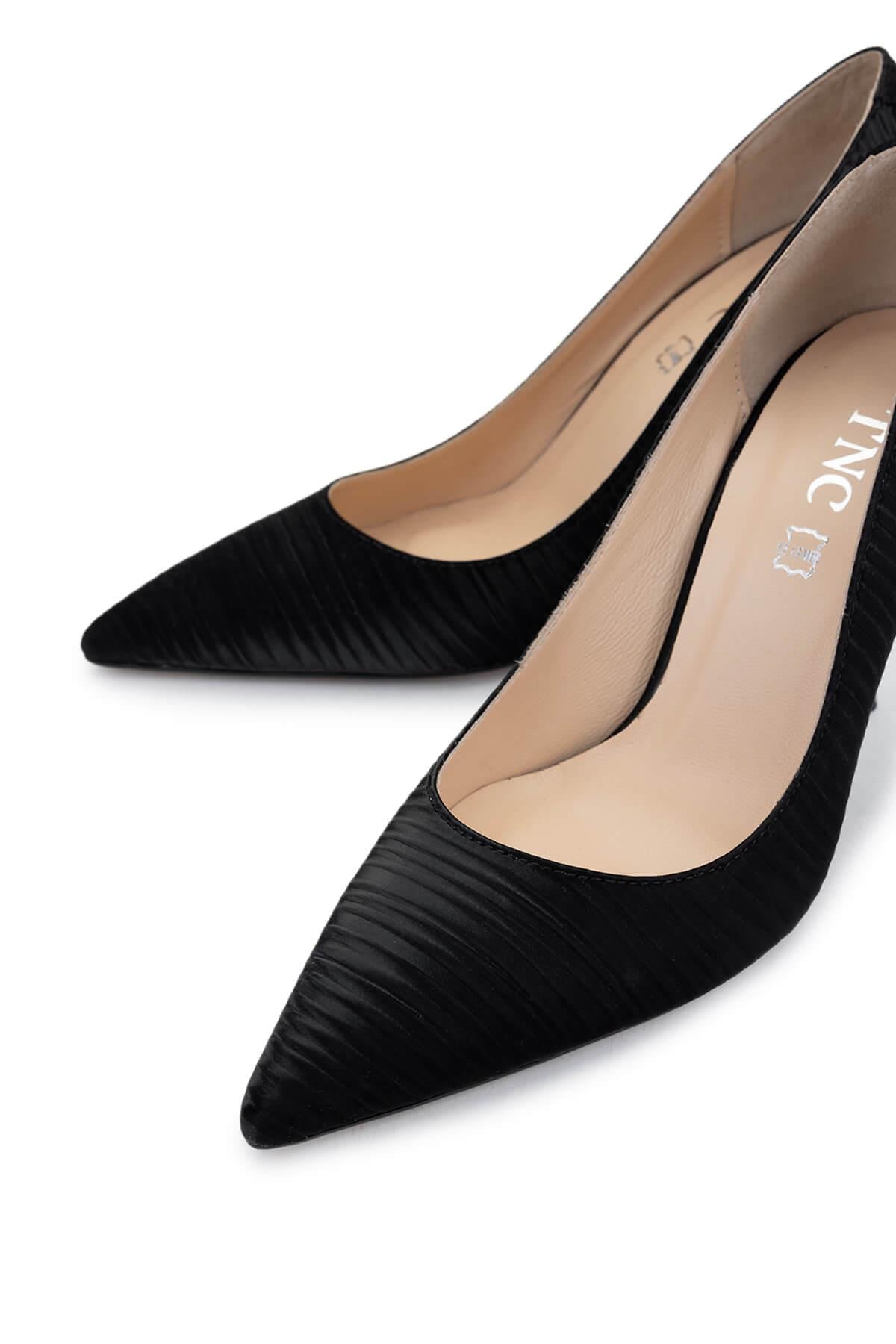 Tamer Tanca Antrasit Tamer Tanca Vegan Kadın Topuklu Ayakkabı