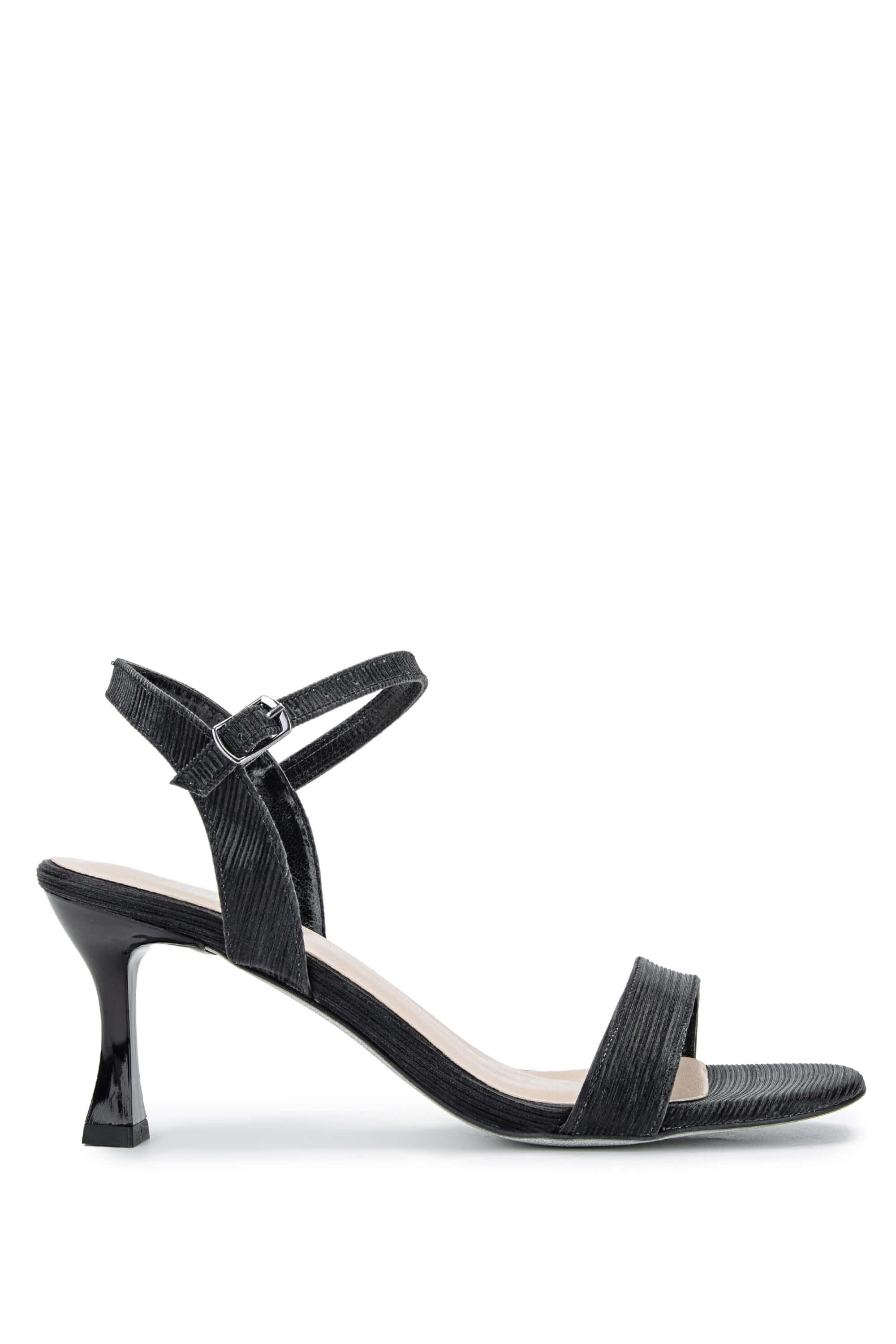 Tamer Tanca Yeşil Tamer Tanca Vegan Kadın Topuklu Sandalet