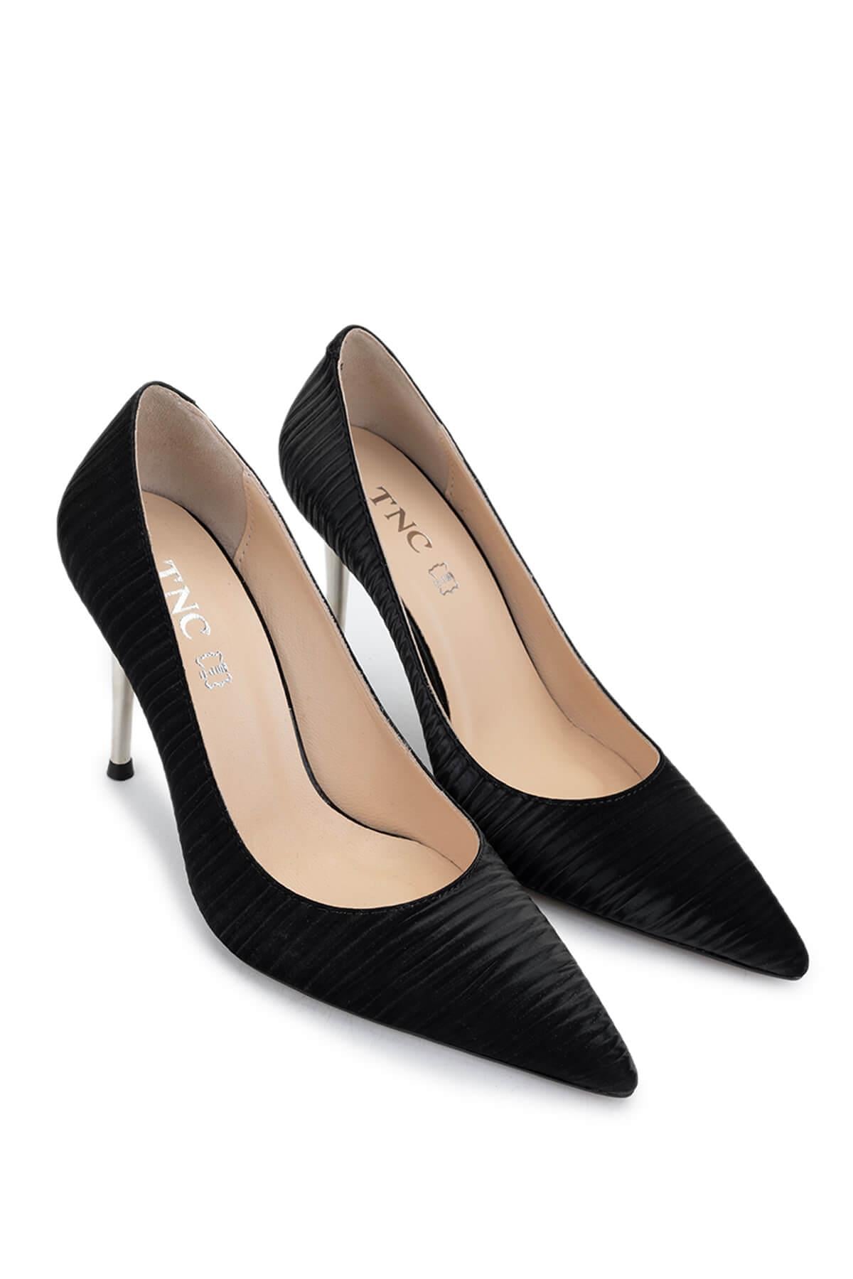 Tamer Tanca Antrasit Tamer Tanca Vegan Kadın Topuklu Ayakkabı