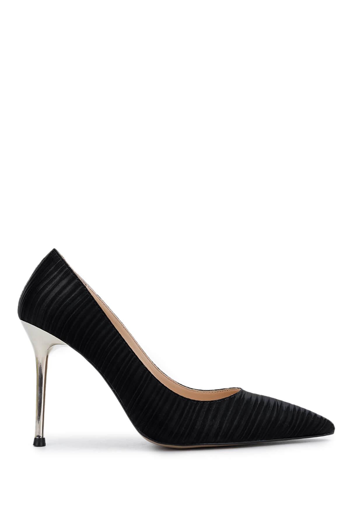 Tamer Tanca Antrasit Tamer Tanca Vegan Kadın Topuklu Ayakkabı