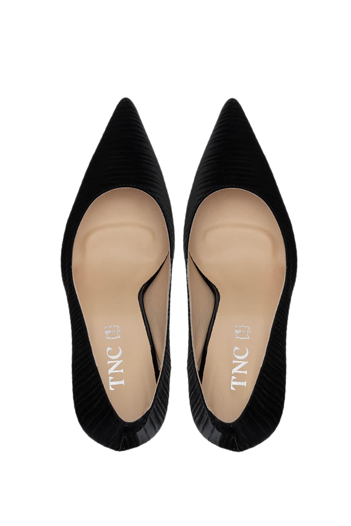 Tamer Tanca Antrasit Tamer Tanca Vegan Kadın Topuklu Ayakkabı