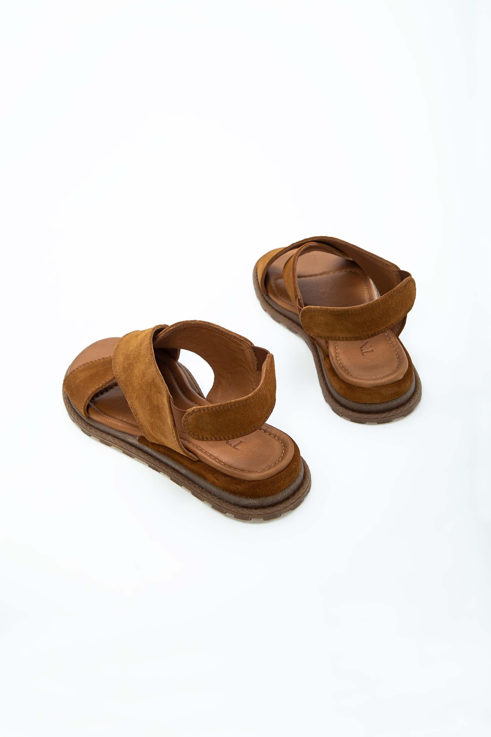 Tamer Tanca Bej Tamer Tanca Vegan Kadın Düz Sandalet