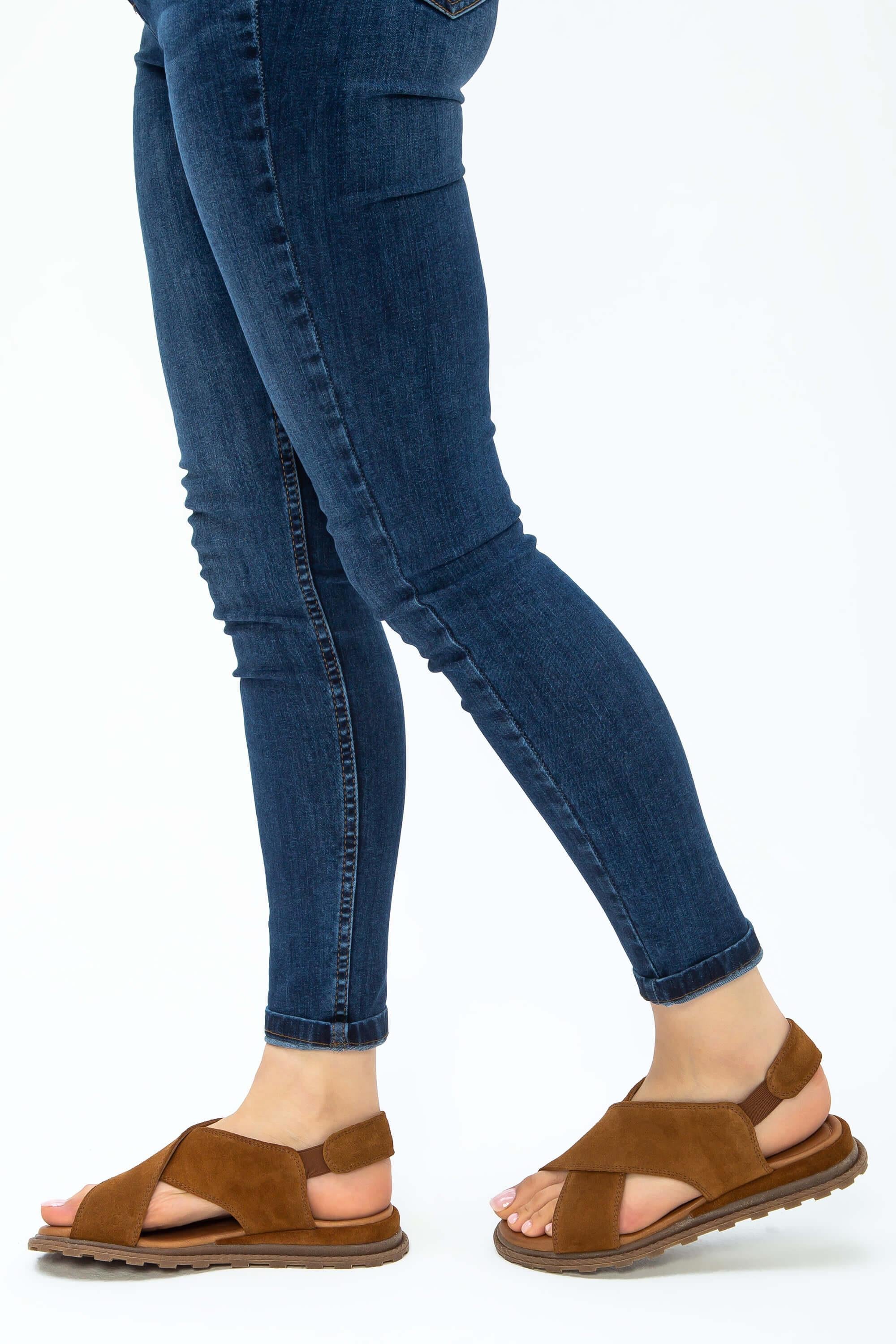 Tamer Tanca Bej Tamer Tanca Vegan Kadın Düz Sandalet