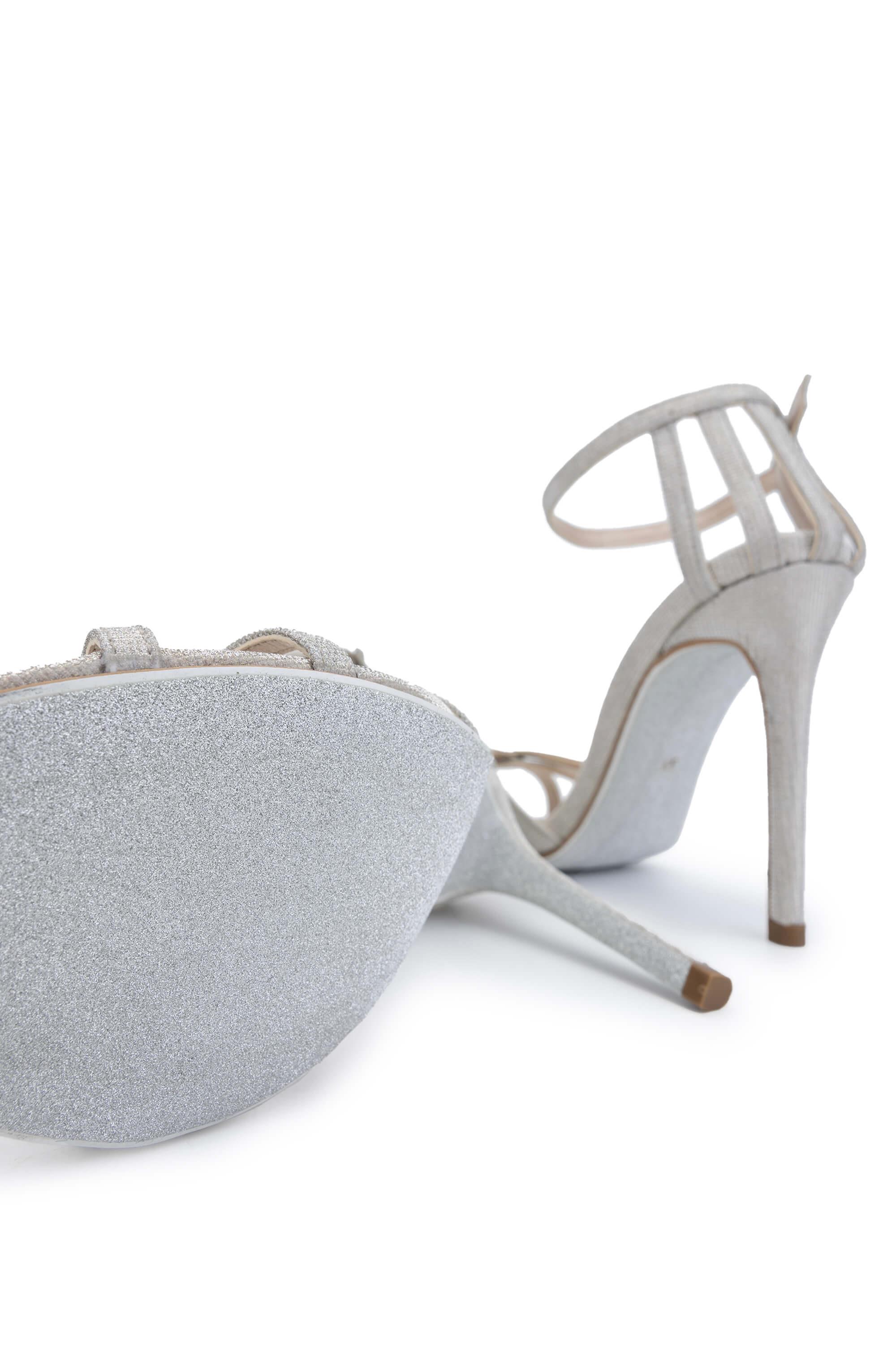 Tamer Tanca Yeşil Tamer Tanca Vegan Kadın Topuklu Sandalet