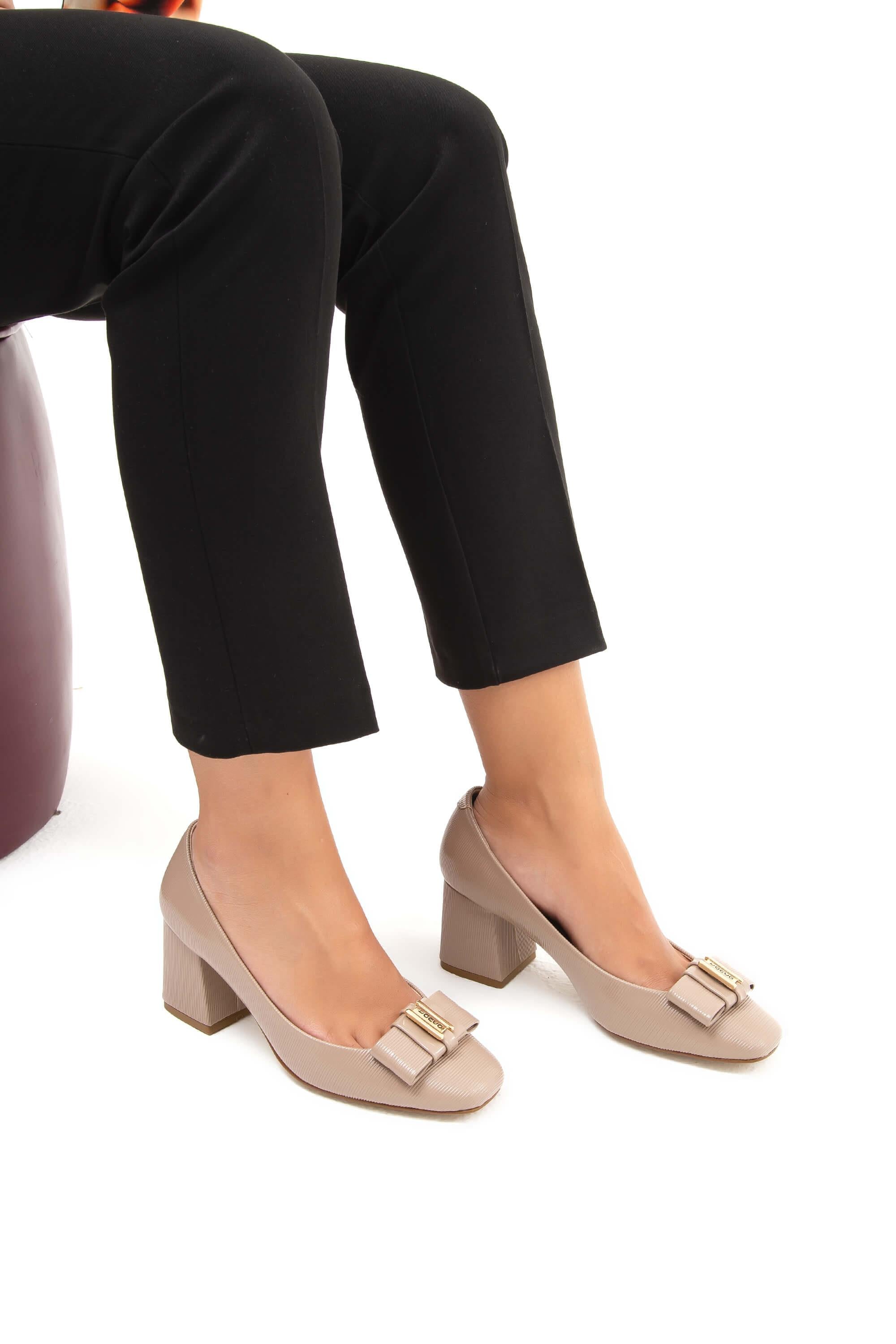 Tamer Tanca Vizon Rugan Tamer Tanca Vegan Kadın Abiye Ayakkabı