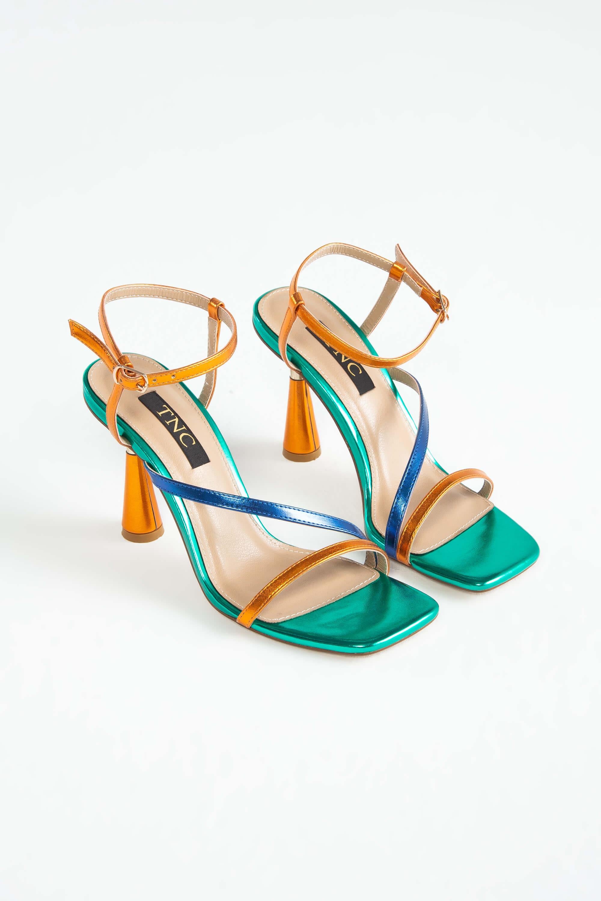 Tamer Tanca Yeşil Tamer Tanca Vegan Kadın Abiye Ayakkabı