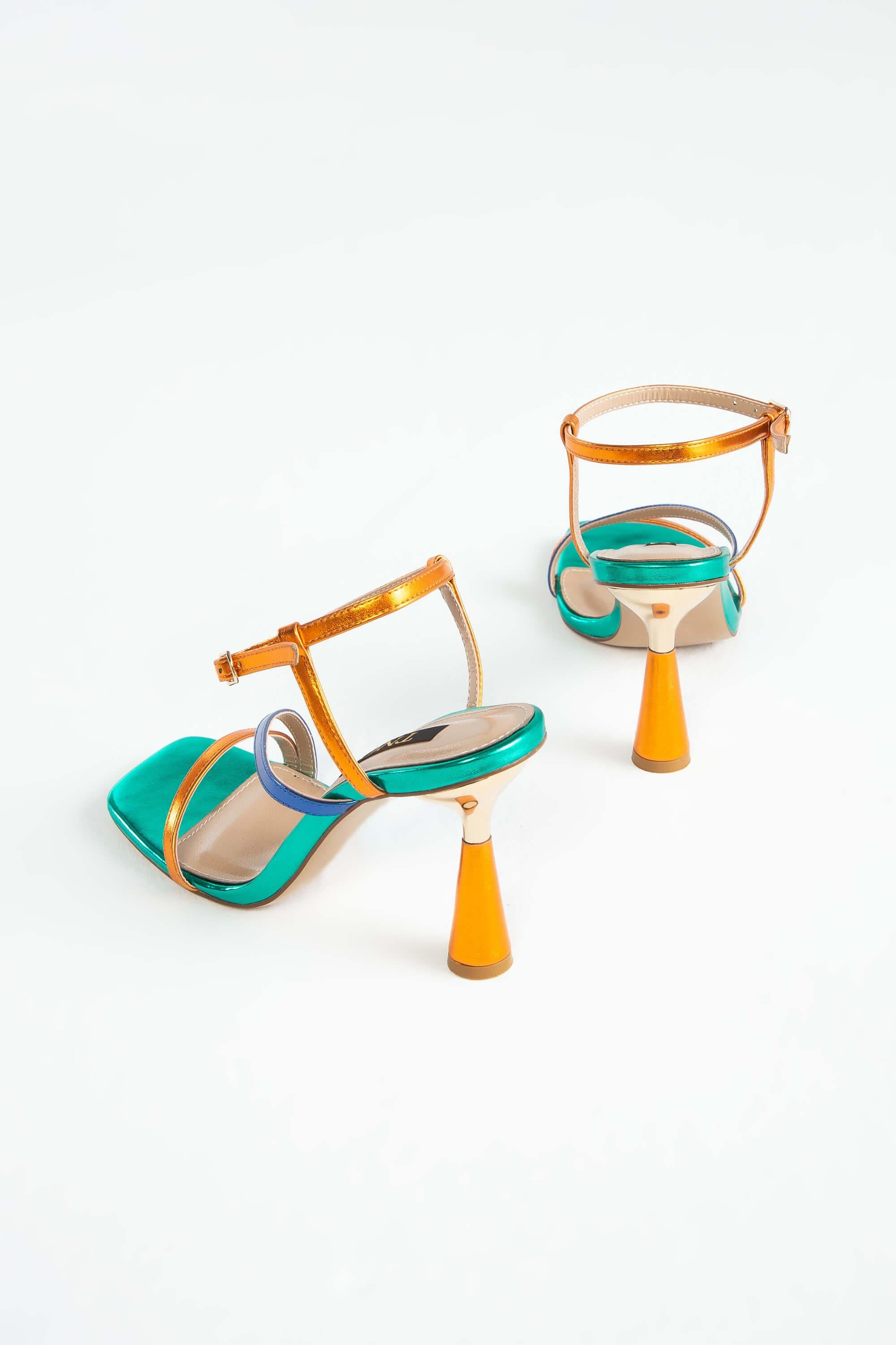 Tamer Tanca Yeşil Tamer Tanca Vegan Kadın Abiye Ayakkabı