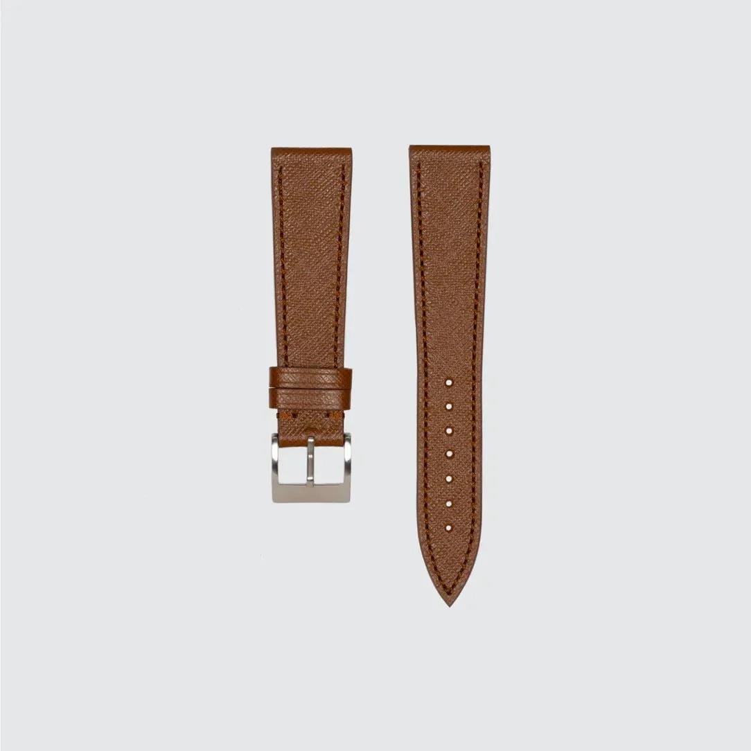 Downtown Brown Saffiano Saat Kayışı (20MM)