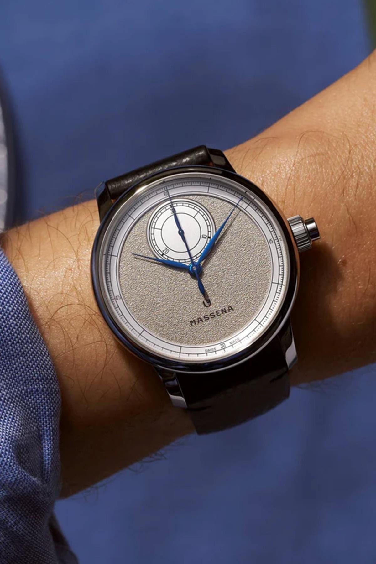 Le Chronographe Monopoussoir Louis Erard X Massena Lab Silver