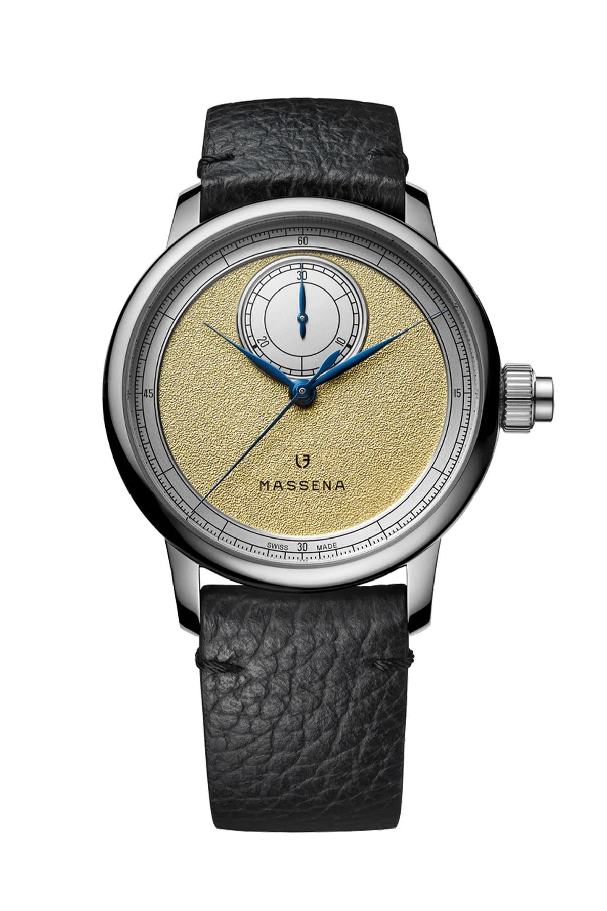 Le Chronographe Monopoussoir Louis Erard X Massena Lab Gold
