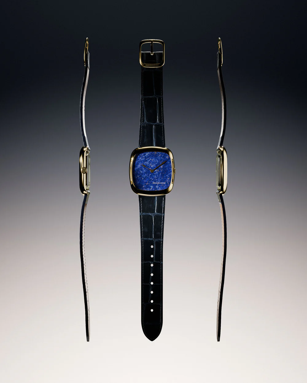 Natural Stone Lapis Lazuli In Gold