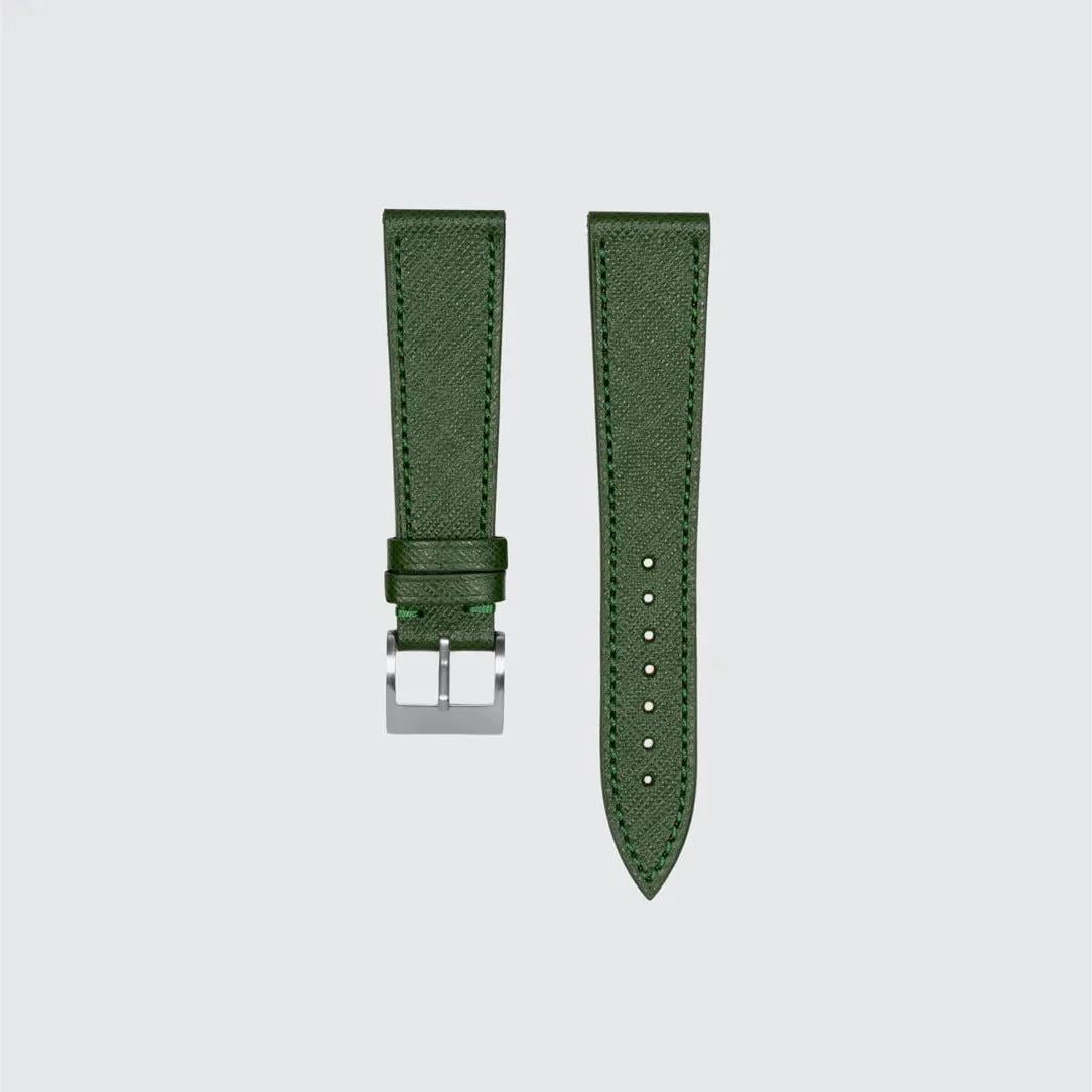 Racing Green Saffiano Saat Kayışı