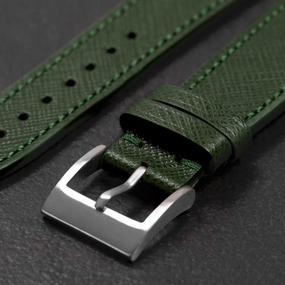 Racing Green Saffiano Saat Kayışı