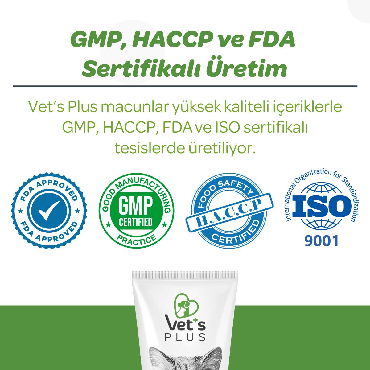 Vet's Plus Anti-Hairball Tüy Yumağı Önleyici Malt Kedi Macunu 100gr